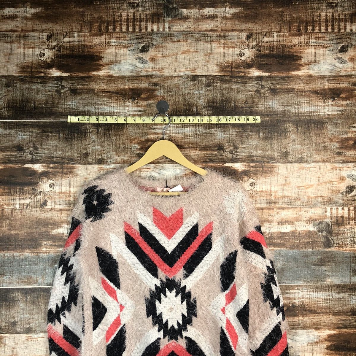 Vintage Chille Anap Pink mohair navajo Knitwear #A1879 Size S / US 4 / IT 40 - 2 Thumbnail