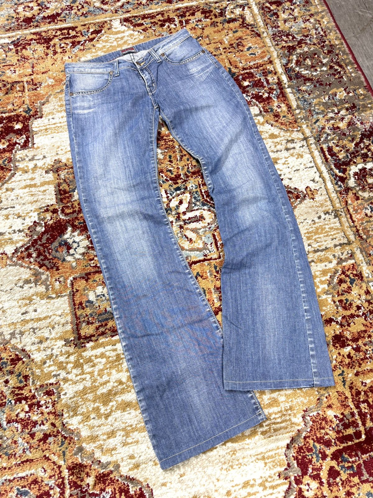 Japanese Brand ᶠᵃⁿᶜʸᵍᵘʸ Y2K Flared Denim Boootcut Flared Jeans Cargo Pant Size US 30 / EU 46 - 1 Thumbnail