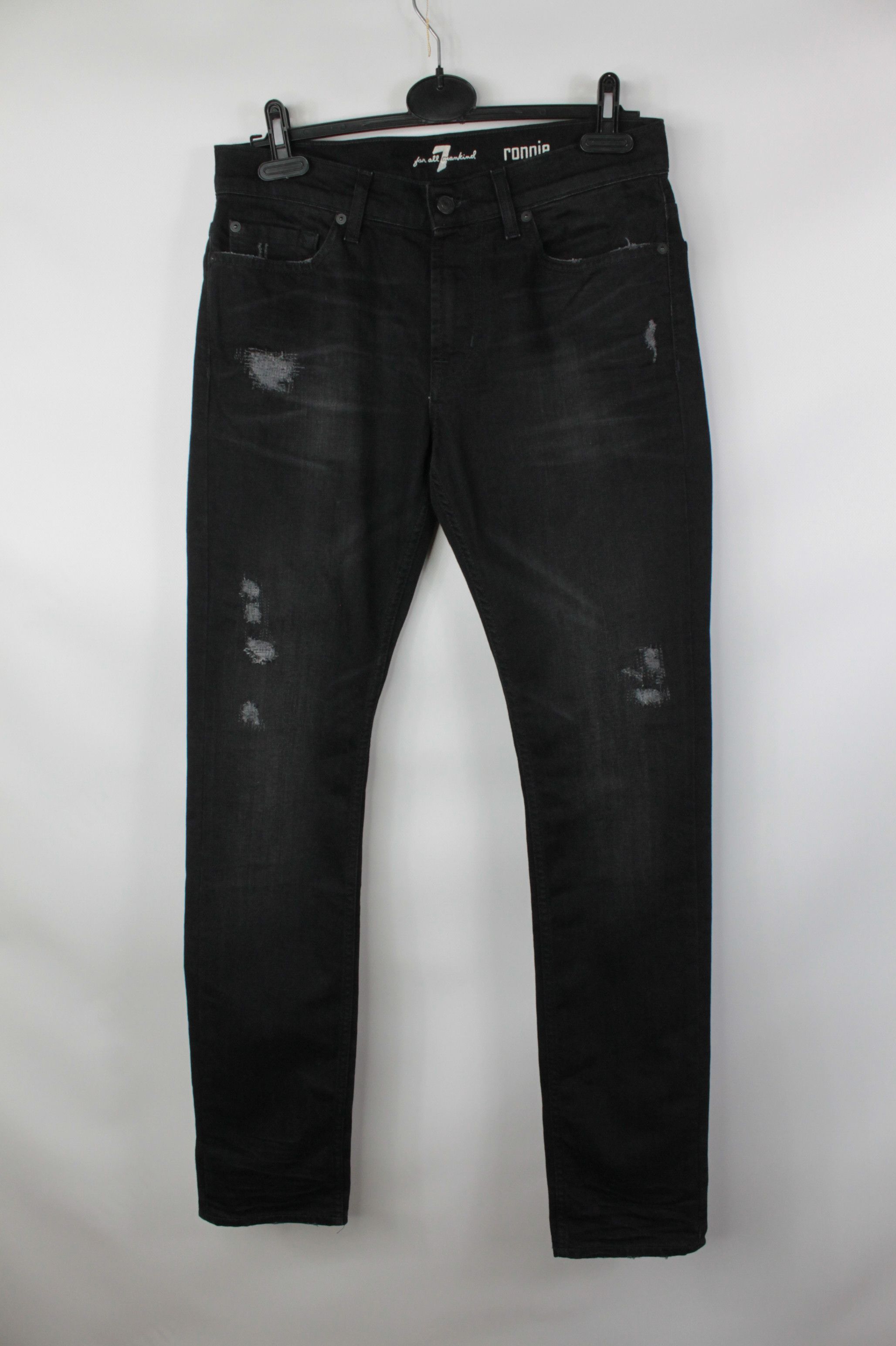 7 For All Mankind 7 For All Mankind Rodez Distressed Ronnie The Skinny Jeans Size US 31 - 1 Thumbnail