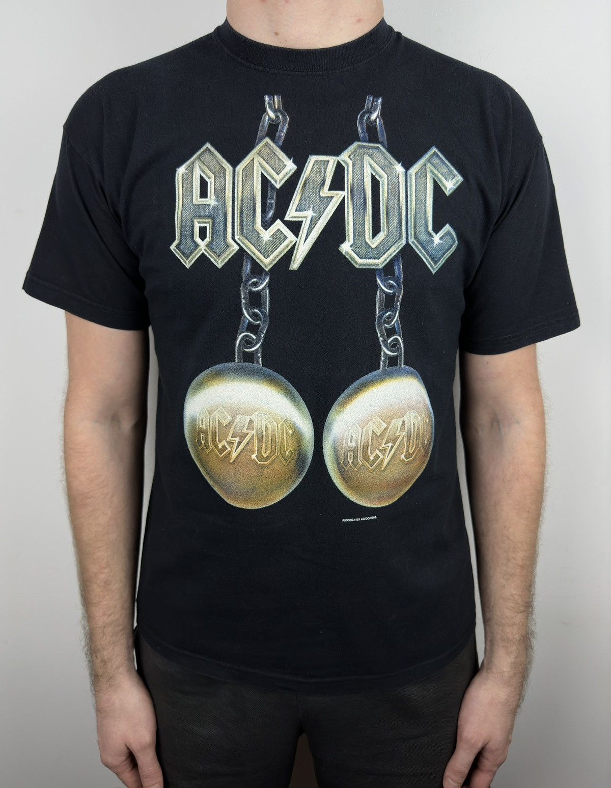 Band Tees Vintage AC/DC Big Balls Rock Band Graphic T Shirt Tee Size US M / EU 48-50 / 2 - 3 Thumbnail