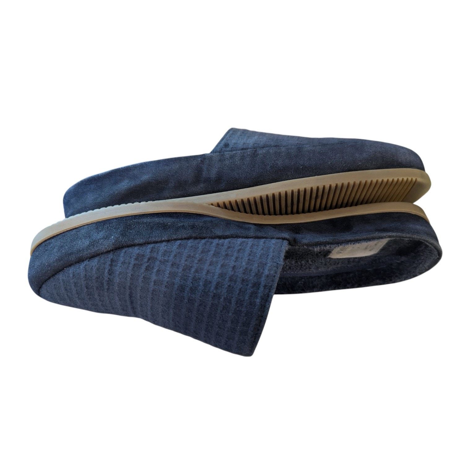 MULO Hamilton and Hare MULO Suede-Trimmed Waffle-Knit Slippers Size US 7 / EU 40 - 4 Thumbnail