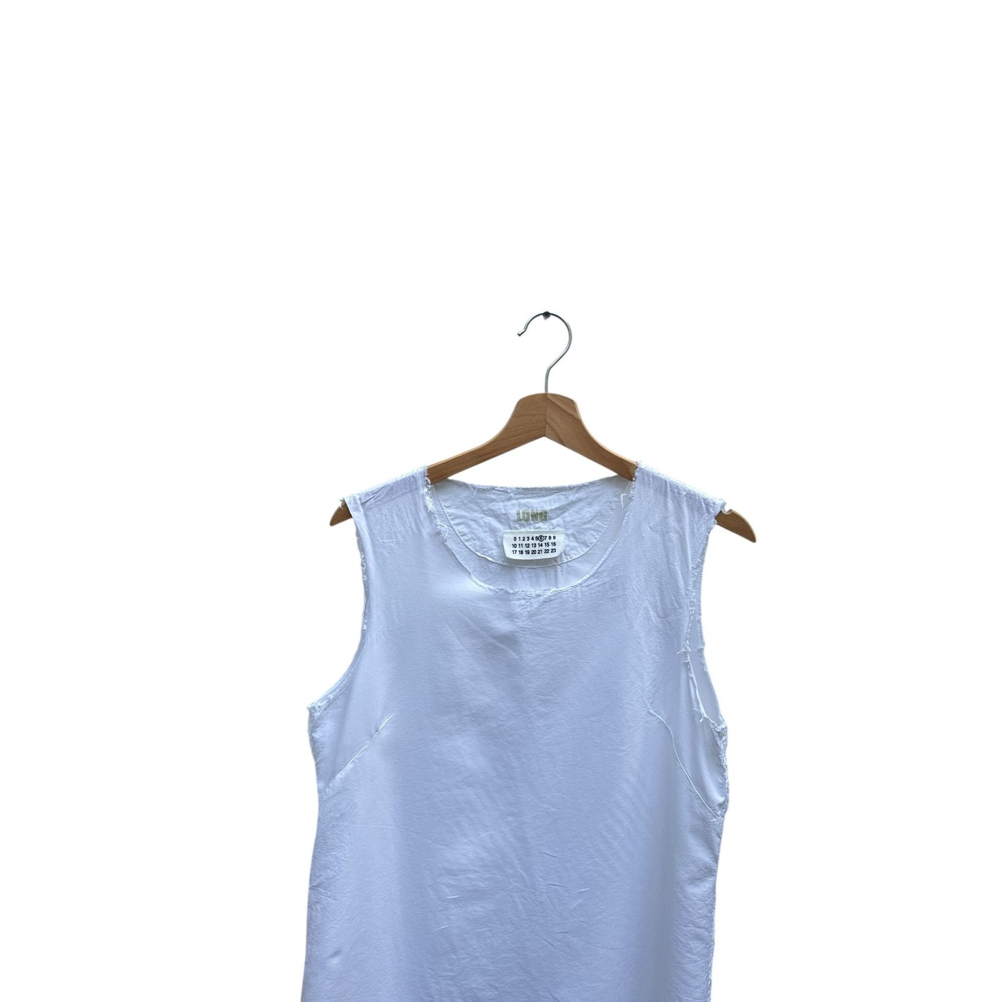 Maison Margiela Spring/Summer 2002 White Dress with Raw Edges Size M / US 6-8 / IT 42-44 - 3 Thumbnail