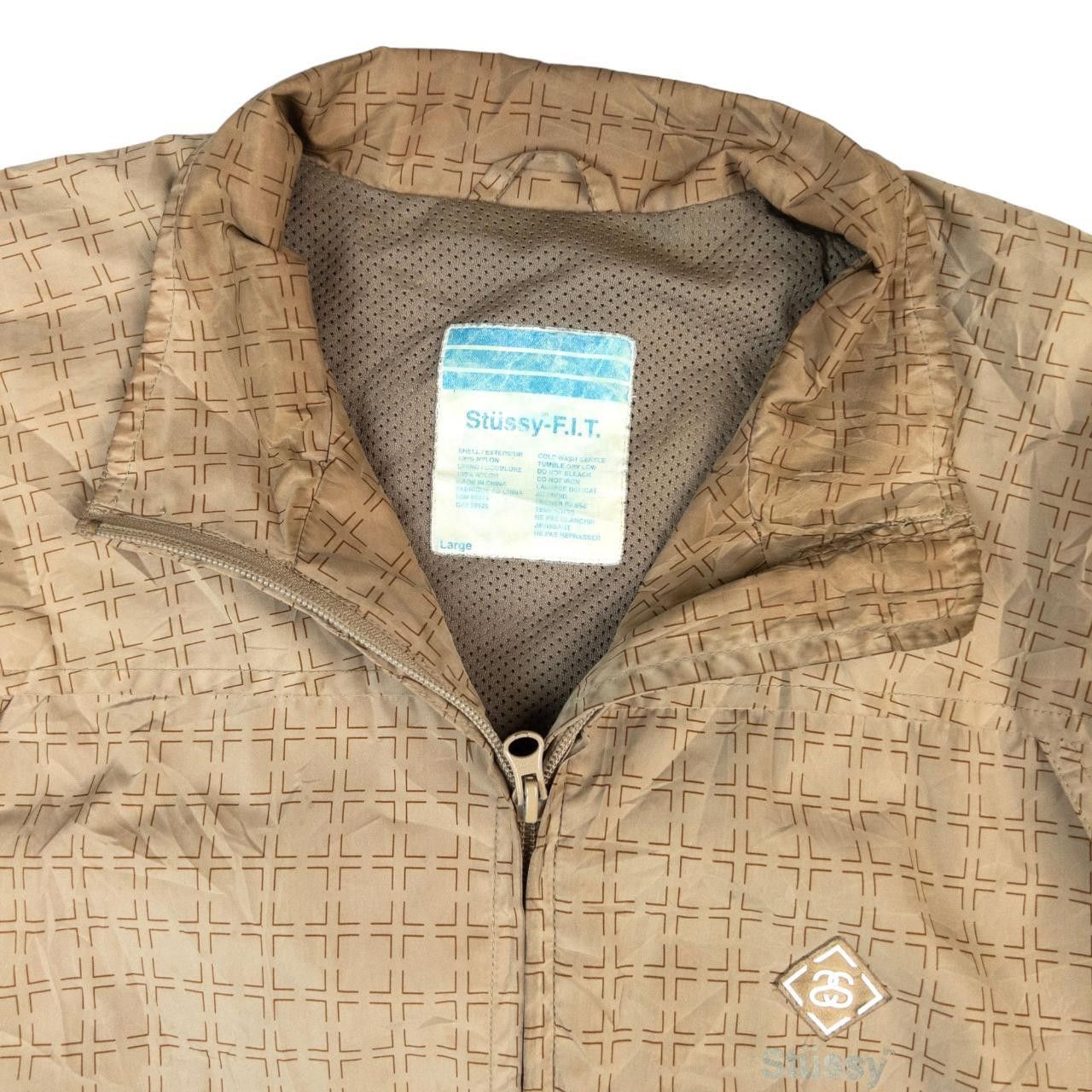 Stussy Vintage Stussy Grid Check Zip Up Jacket Size L Size US L / EU 52-54 / 3 - 3 Thumbnail