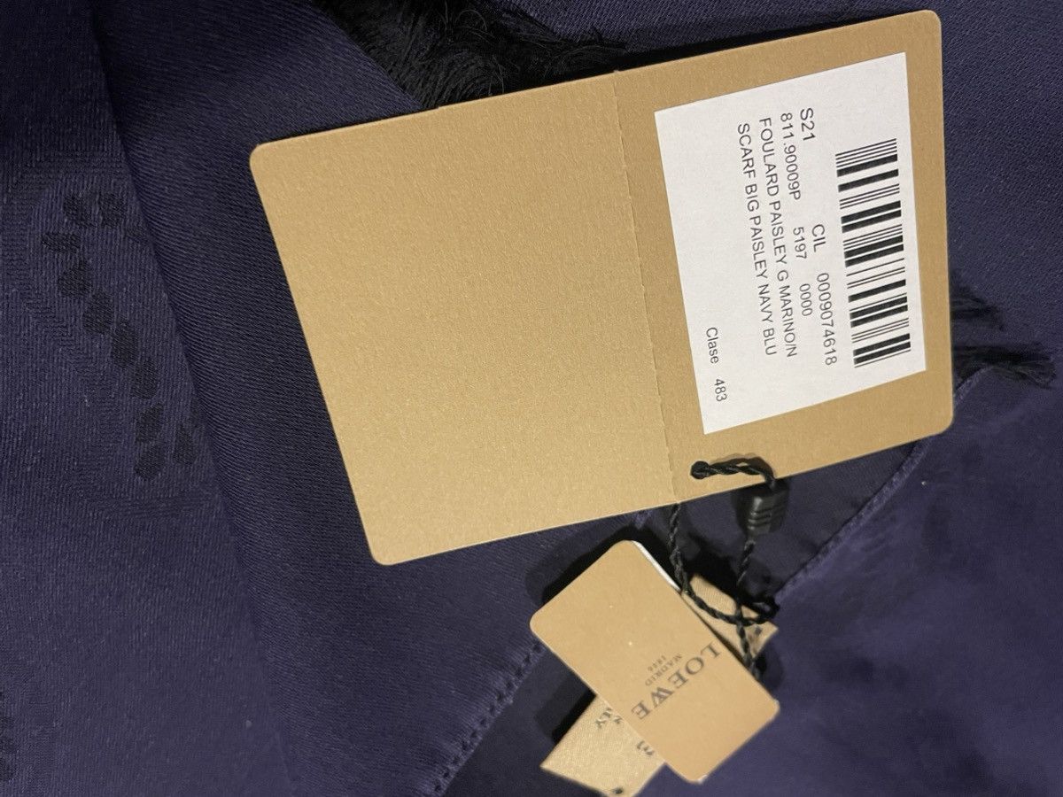 Loewe Loewe navy blue scarf Size ONE SIZE - 5 Thumbnail