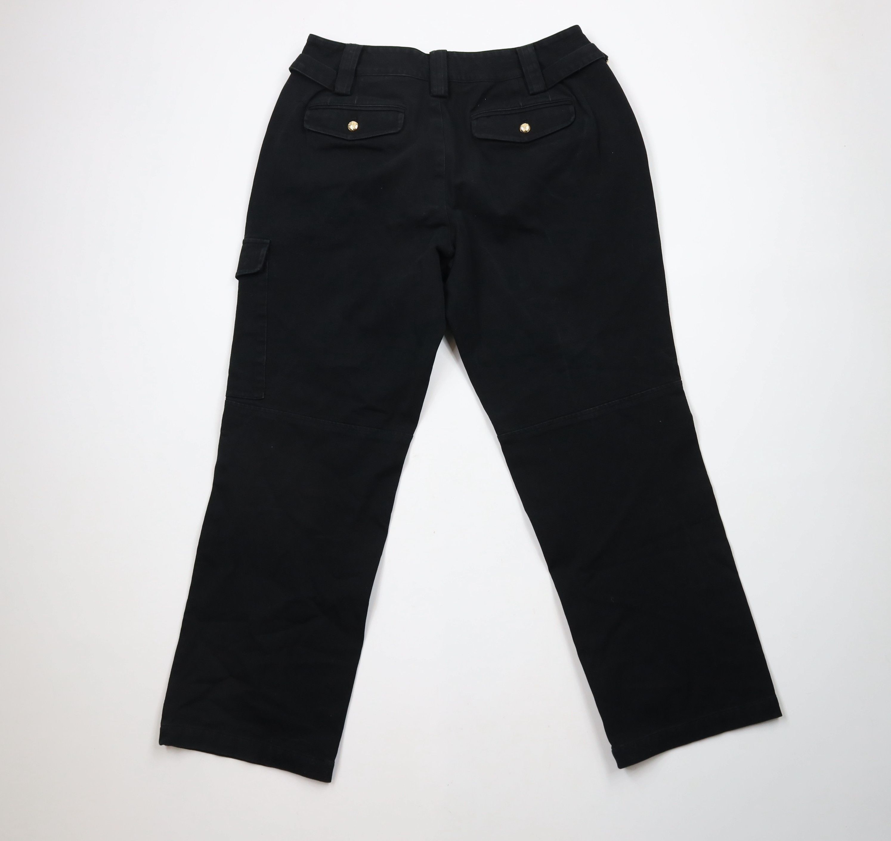Ralph Lauren × Vintage Vintage 90s Ralph Lauren Side Buckle Stretch Cargo Pants Size 36" / US 14 / IT 50 - 9 Thumbnail