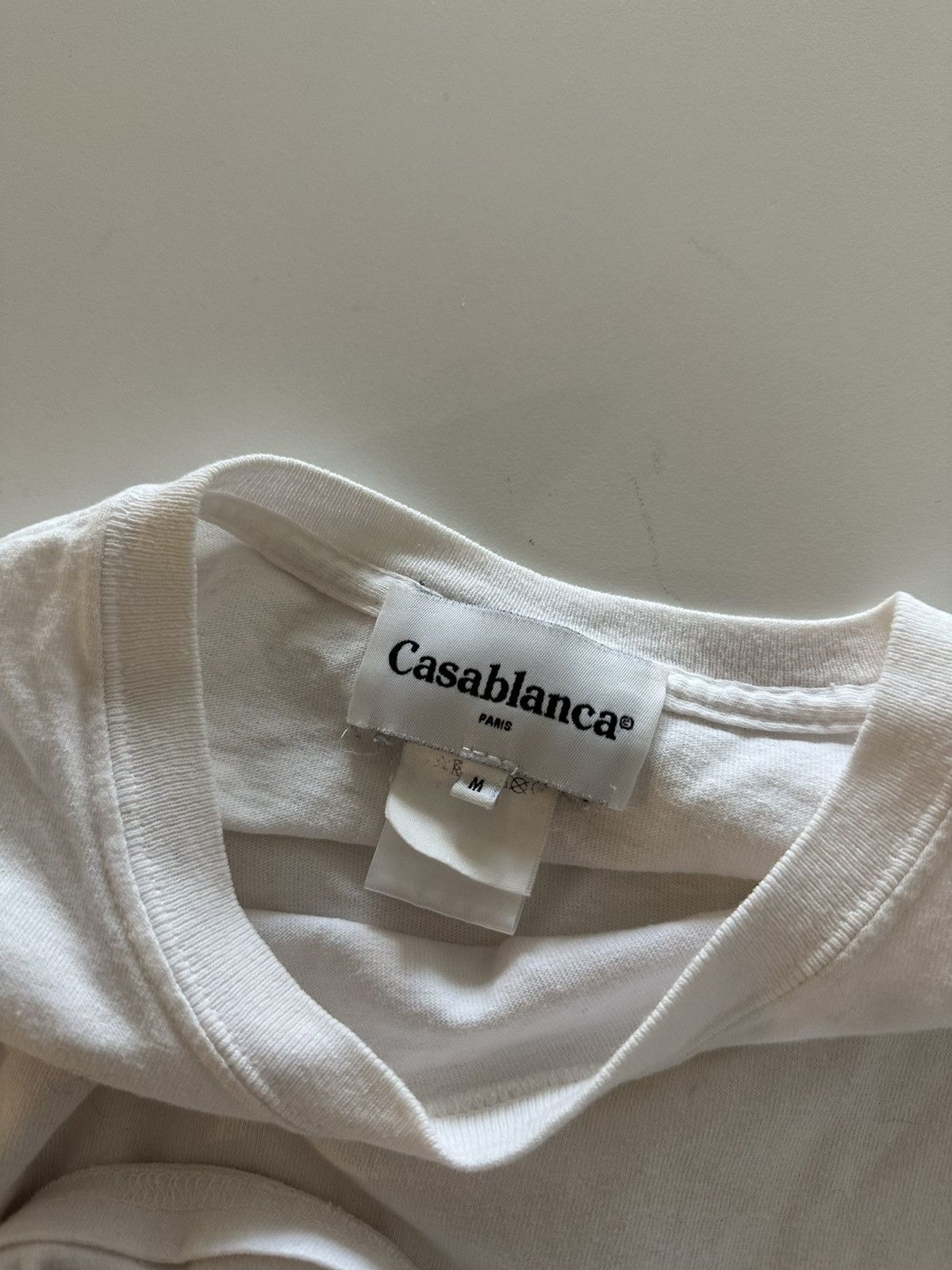 Casablanca Casablanca White Logo Tee T-Shirt Spellout M Size US M / EU 48-50 / 2 - 5 Thumbnail