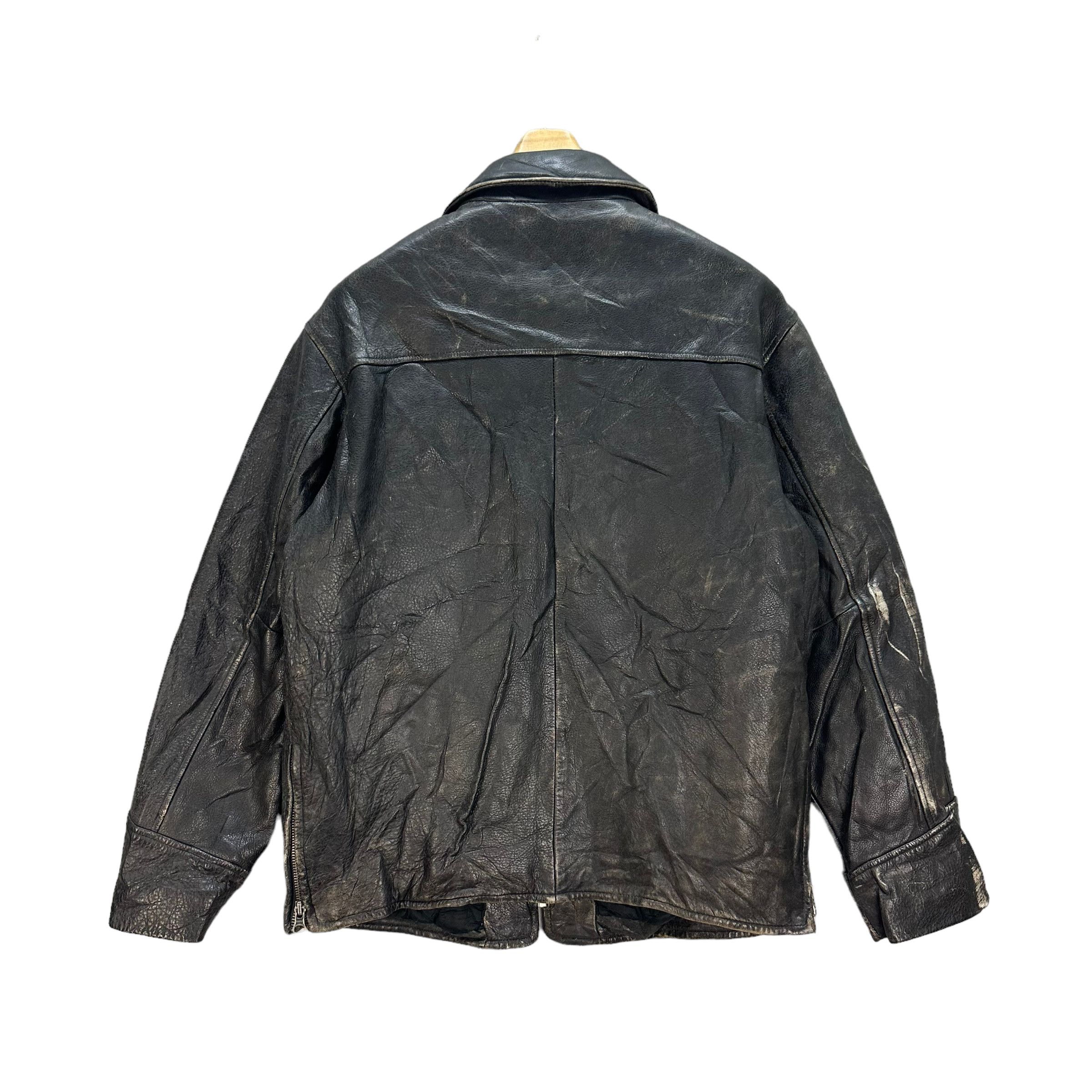 J.Crew TRASHED🔥 J. CREW LEATHER JACKET #7888 Size US S / EU 44-46 / 1 - 11 Thumbnail