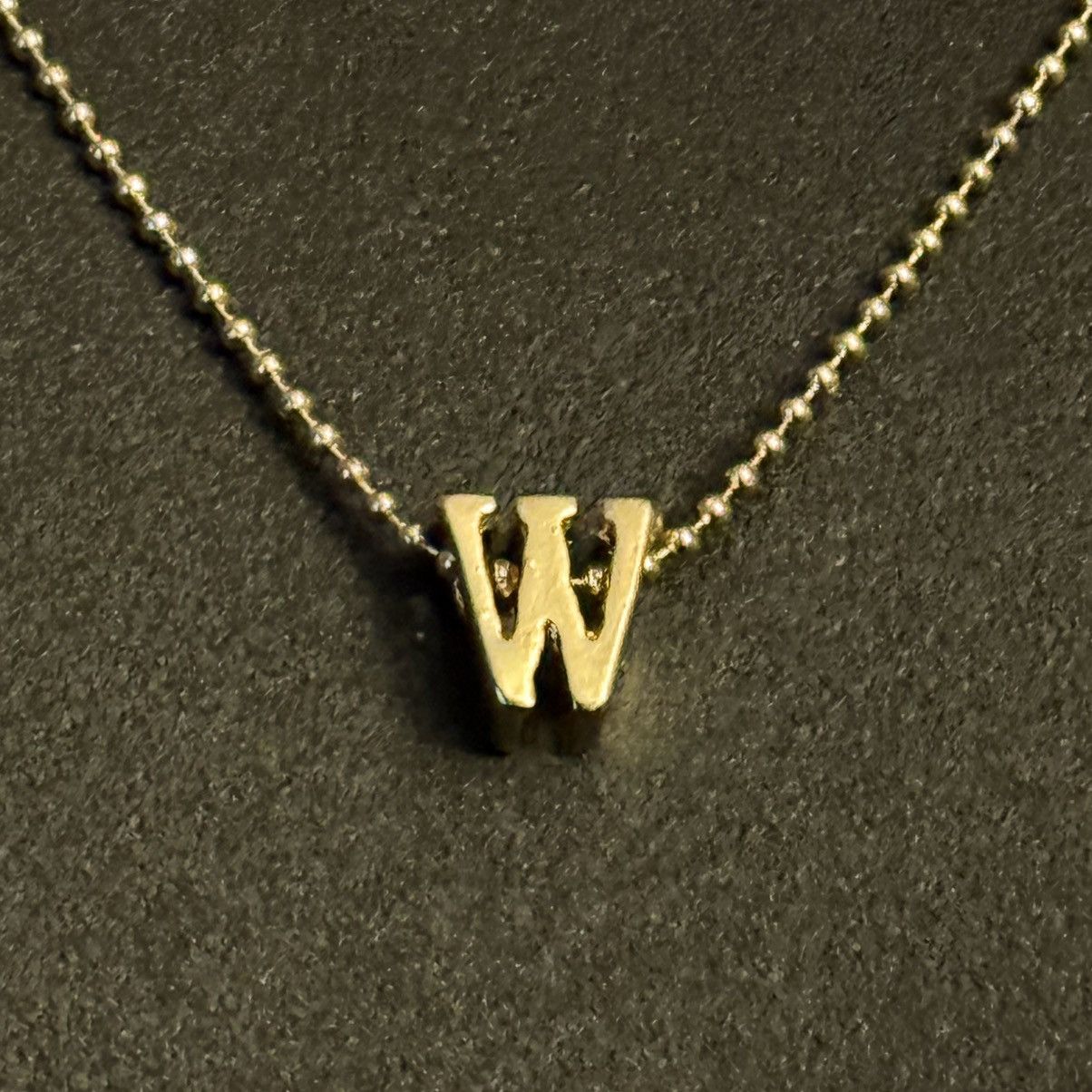 Other Khlōe gold tone initial W pendant necklace Size ONE SIZE - 2 Thumbnail