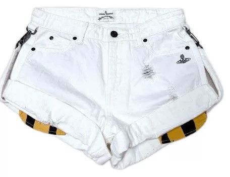 Vivienne Westwood Vivienne Westwood Anglomania Distressed Shorts Size 40" / US 18 - 1 Thumbnail