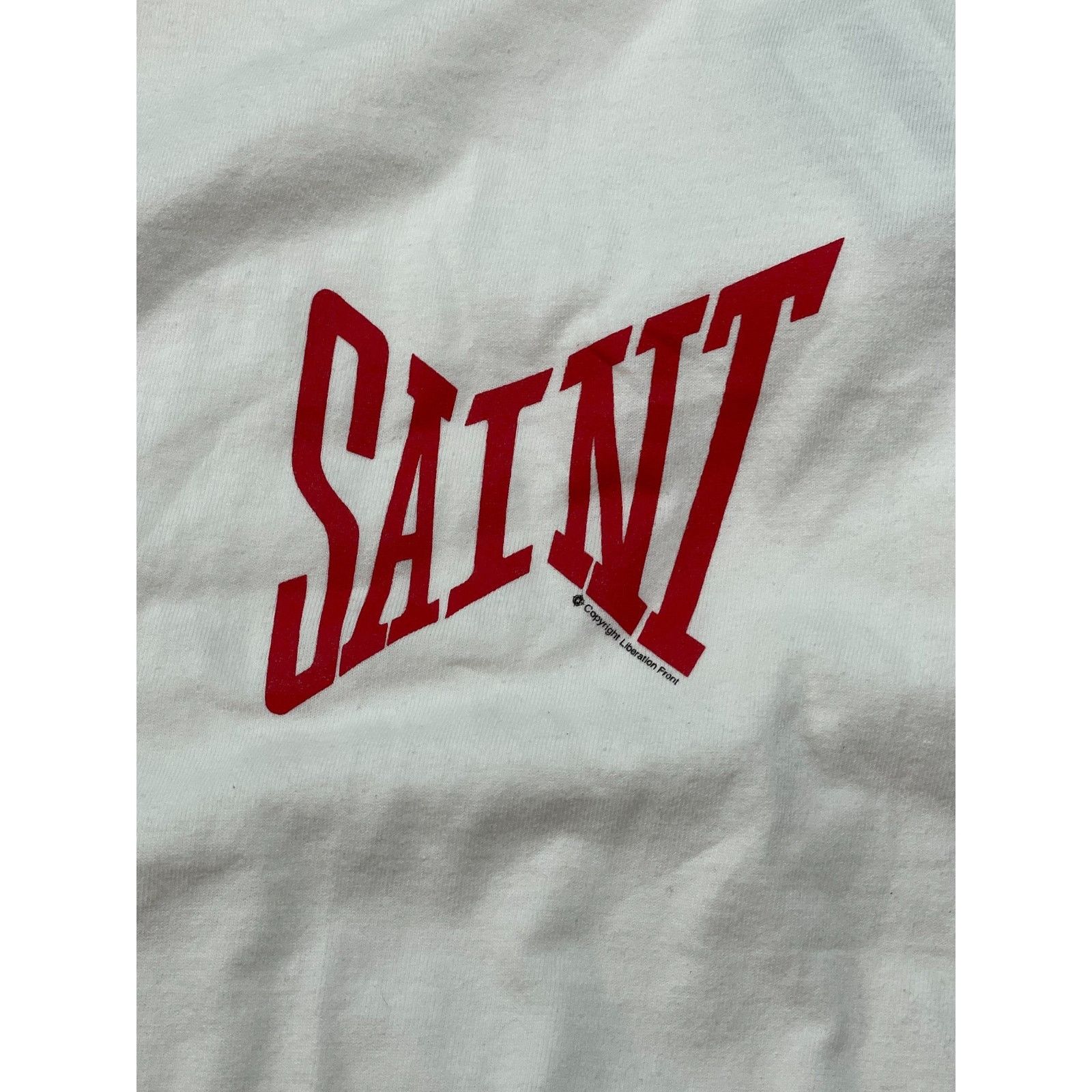 Saint Michael Saint Mx6 Chest Logo White & Red Tee Size US XL / EU 56 / 4 - 2 Thumbnail