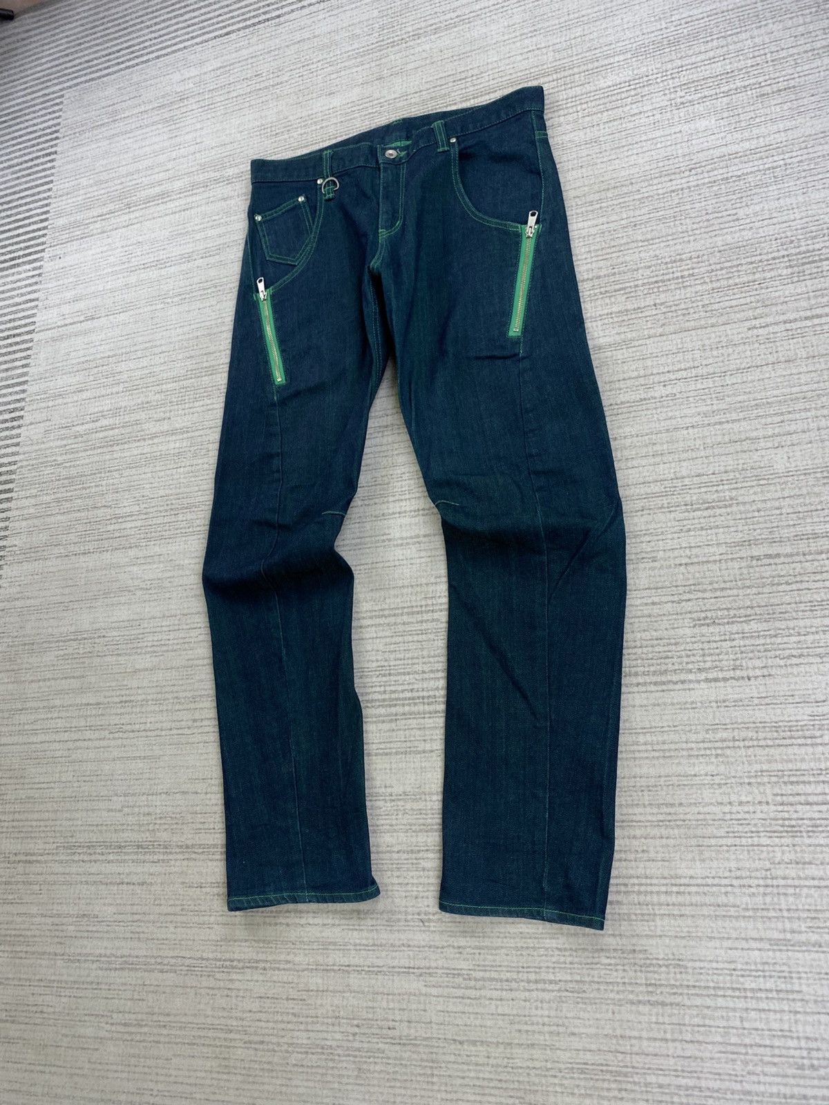 PPFM Vintage Snap Fasteners Rare Design Denim Jeans Size US 34 / EU 50 - 3 Thumbnail