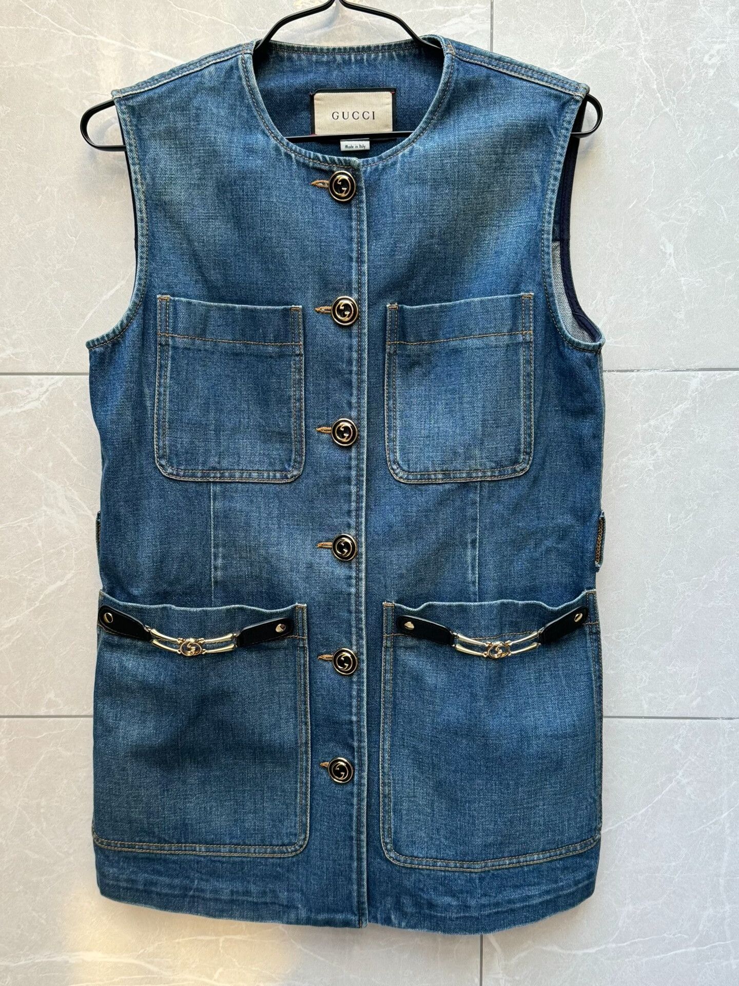 Gucci Gucci Four-Pocket Denim Vest 38 Size S / US 4 / IT 40 - 1 Thumbnail