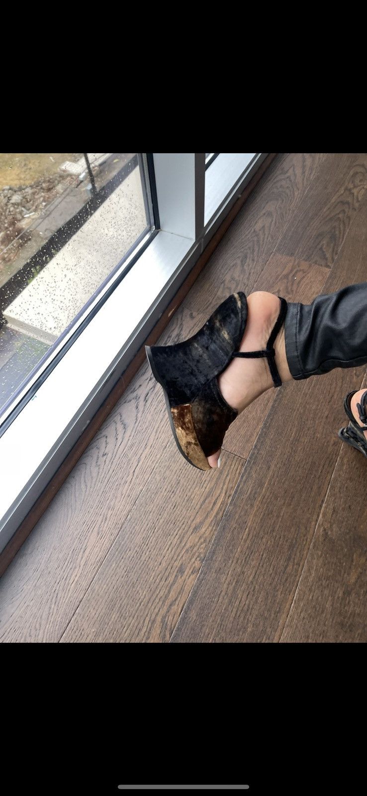 Prada Velvet Prada Wedges Size US 7 / IT 37 - 2 Thumbnail
