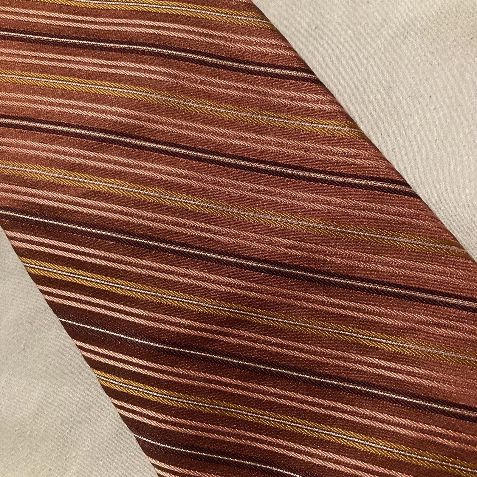 Liz Claiborne NWOT Claiborne Striped Silk Tie 58/4 Size ONE SIZE - 3 Thumbnail