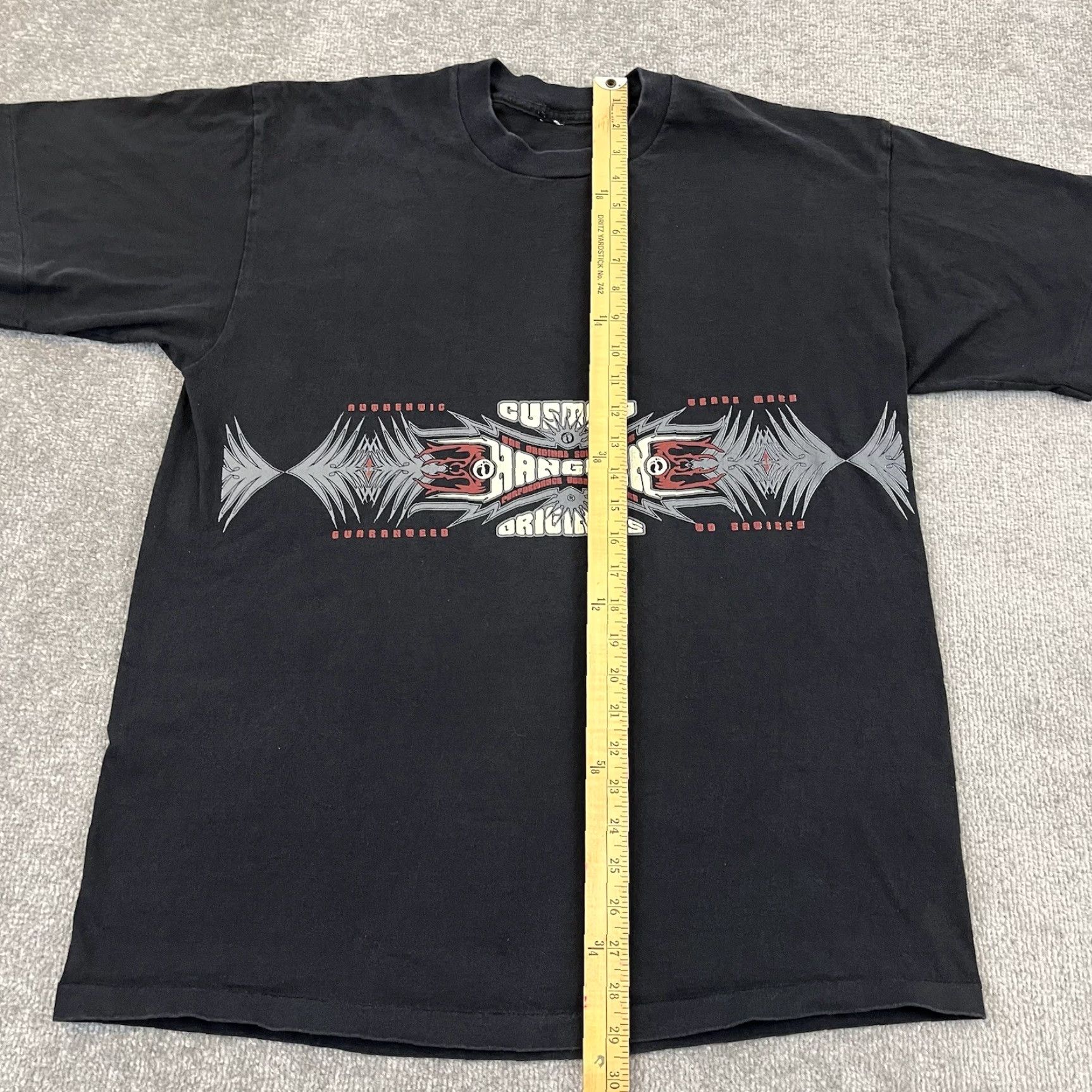Hang Ten VINTAGE Surfing Hang Ten Originals Beach Board Waves 90's Mens Large Black T-Shirt Size US L / EU 52-54 / 3 - 4 Thumbnail