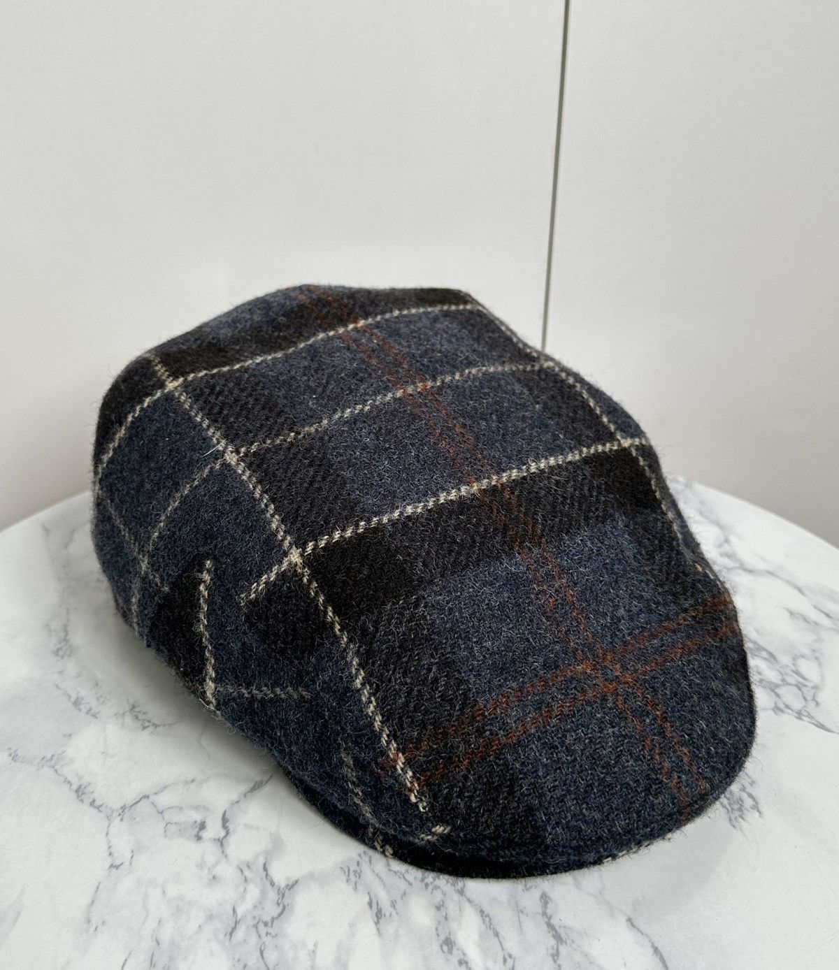 Barbour Barbour Moon Tweed Wool Check Flat Cap Hat Size L-XL Size ONE SIZE - 4 Thumbnail