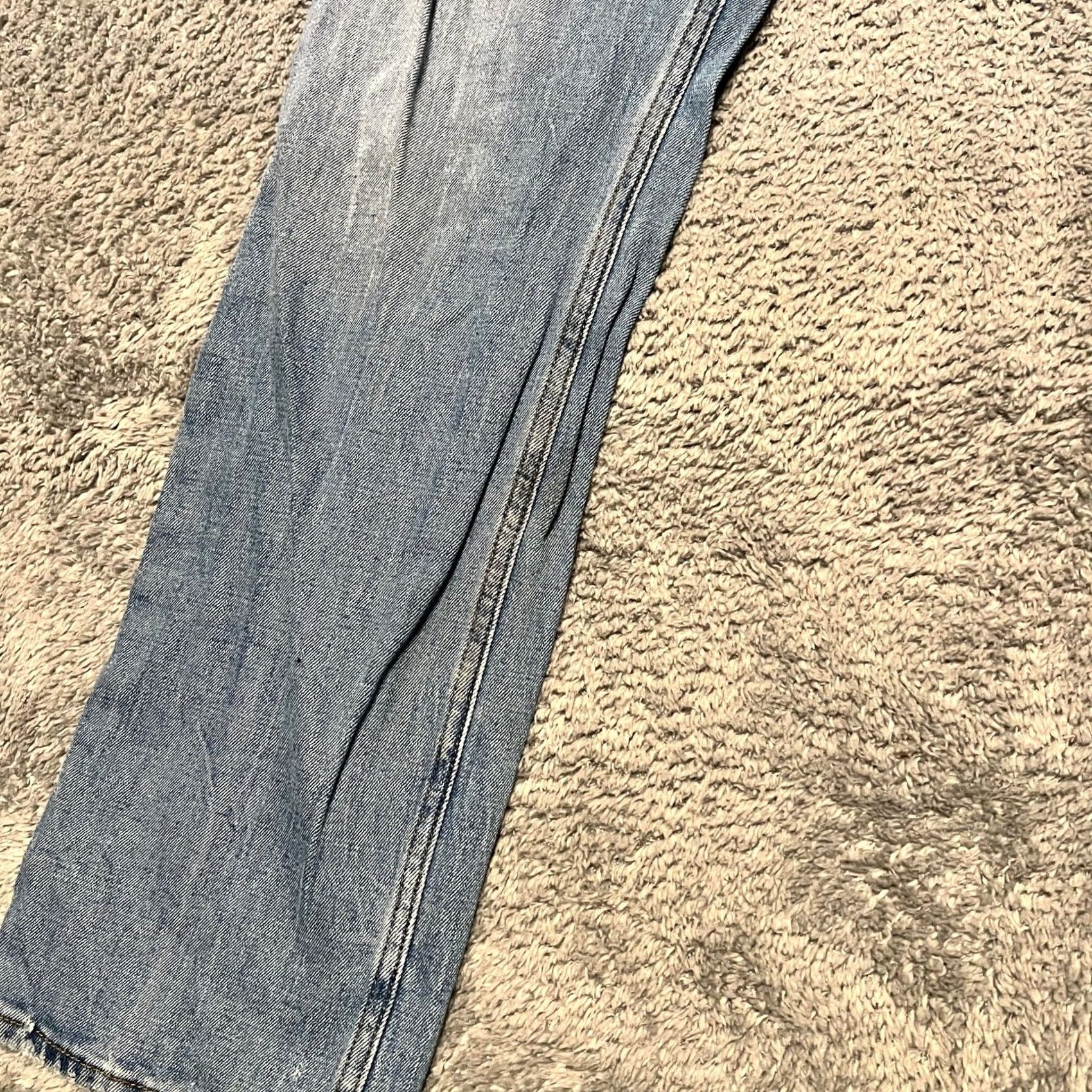 Abercrombie & Fitch VINTAGE Abercrombie & Fitch Jeans Womens Slim Straight Ultra High Rise Blue 29 Regular Womens 90s Stain Size 29" - 3 Thumbnail