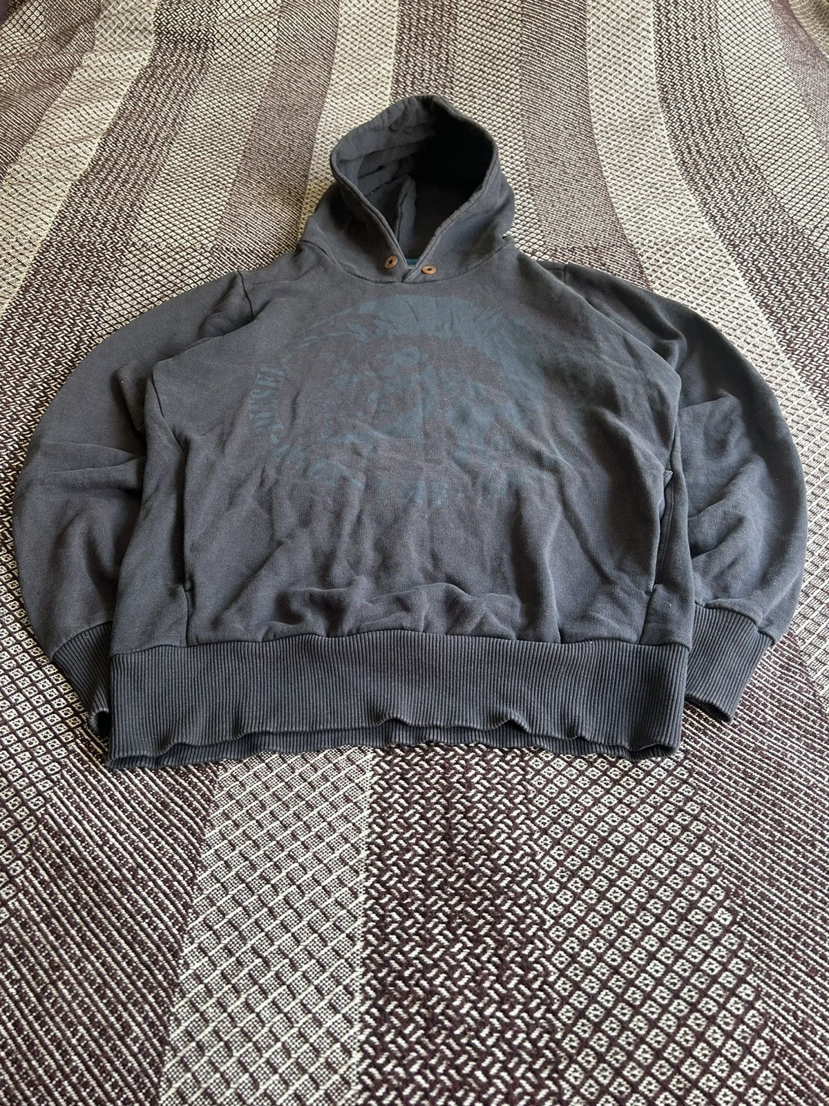 Diesel Vintage Diesel Big Logo Faded Hoodie Streetwear Style SZ L Size US L / EU 52-54 / 3 - 4 Thumbnail