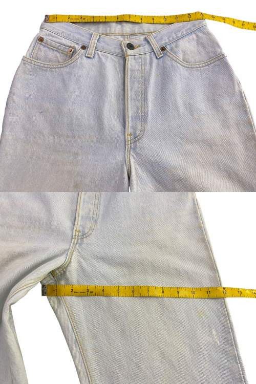 Levi's Levi's 501 Jeans Light Wash Tapered Leg Dirty Blue Jeans Size 26" / US 2 / IT 38 - 11 Thumbnail