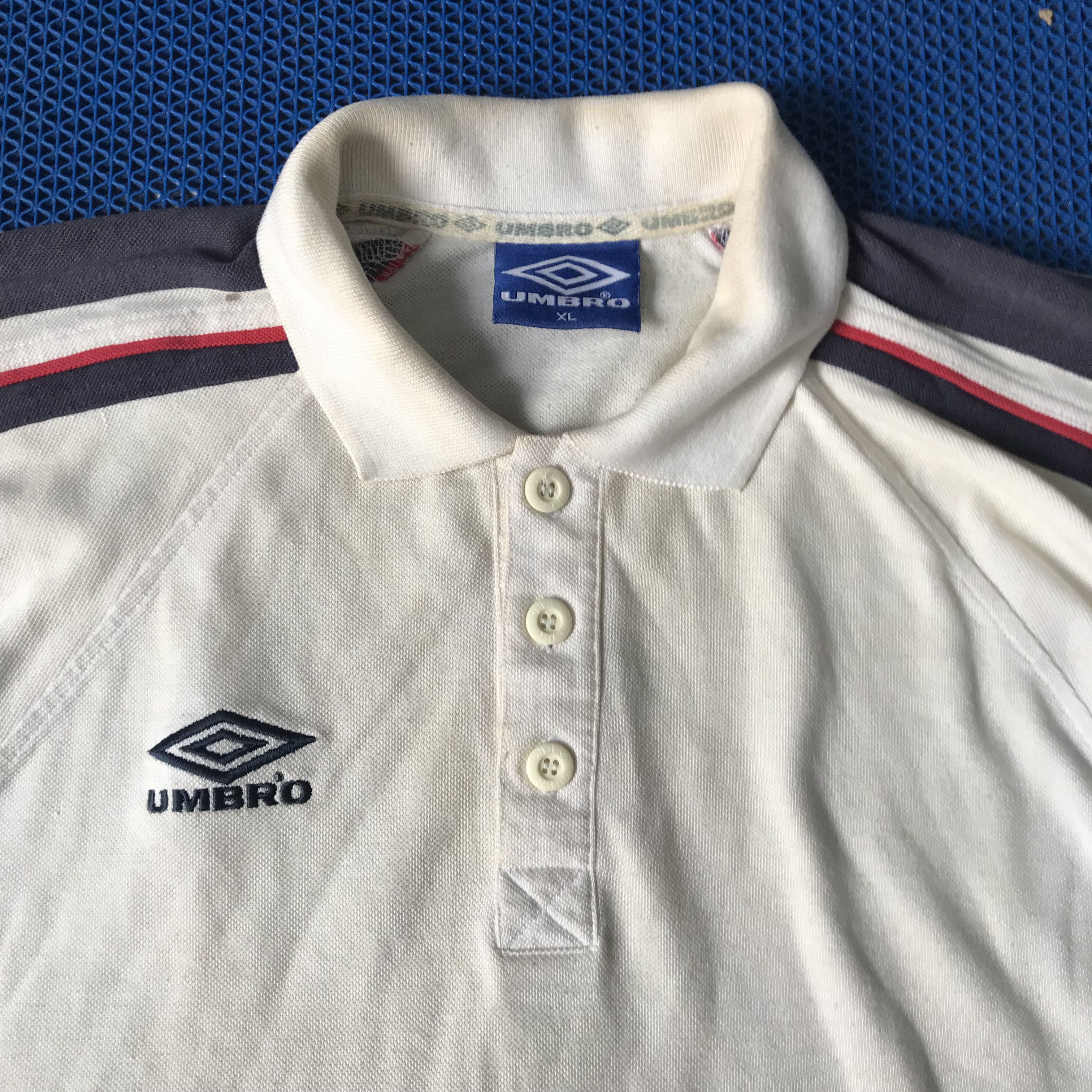 Umbro Vintage Umbro classic England Football polo shirt club Size US XL / EU 56 / 4 - 3 Thumbnail