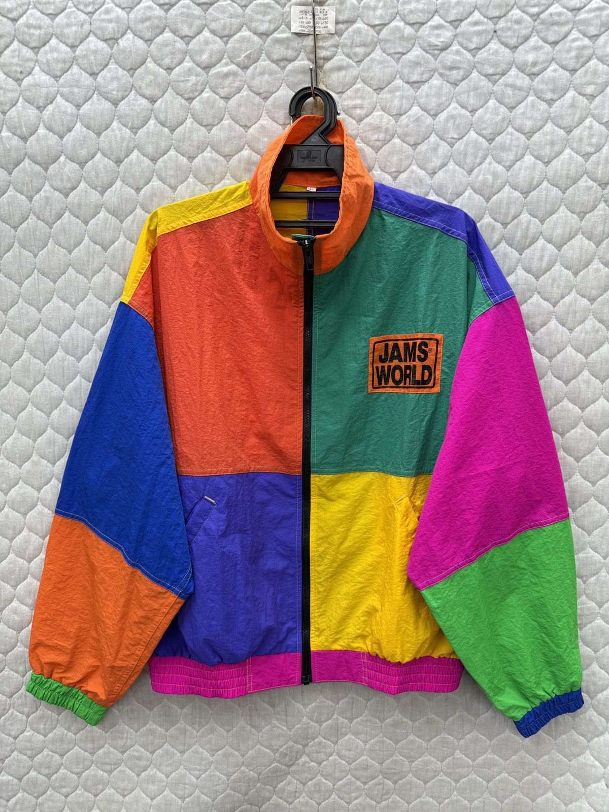 Jams World 🔥🔥🔥ARCHIVE VINTAGE JAMS WORLD COOUR BLOCK LIGHT JACKET Size US L / EU 52-54 / 3 - 1 Thumbnail
