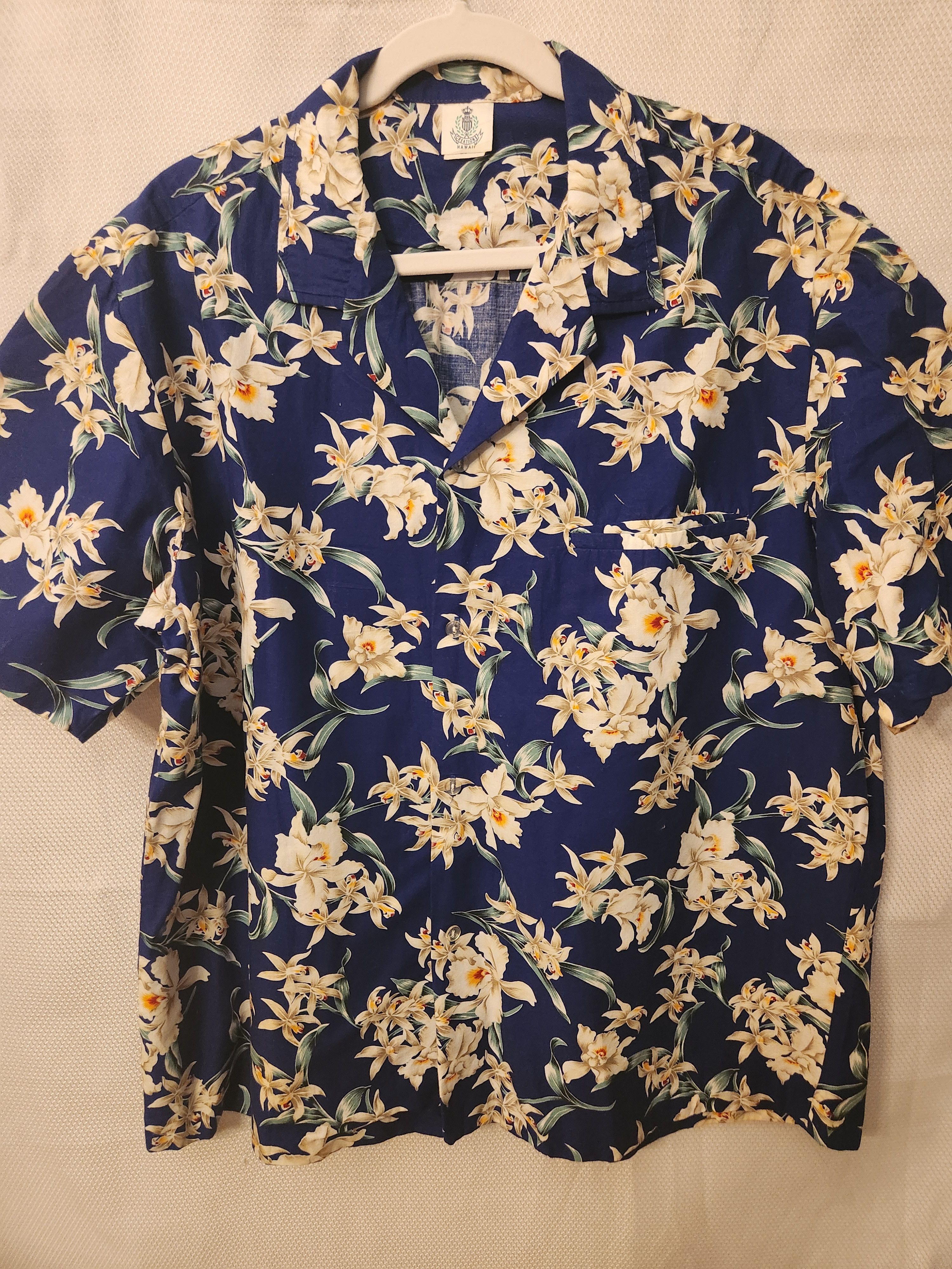 Other Vintage 70's Royal Creation 100% Cotton Blue Hawaiian Shirt Size US XL / EU 56 / 4 - 1 Thumbnail