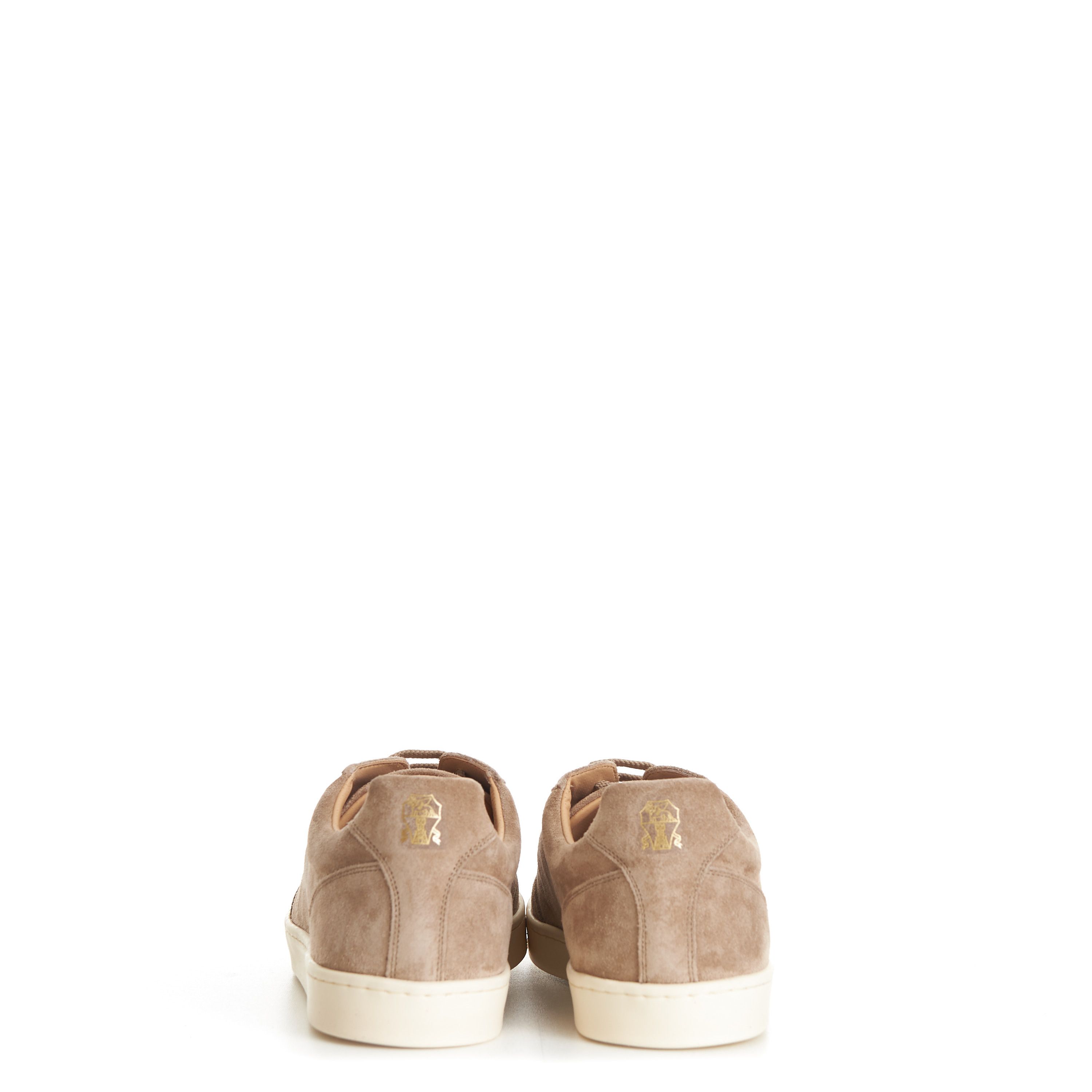 Brunello Cucinelli Light Brown Suede Sneakers - Natural Rubber Sole Size US 7.5 / EU 40-41 - 7 Thumbnail