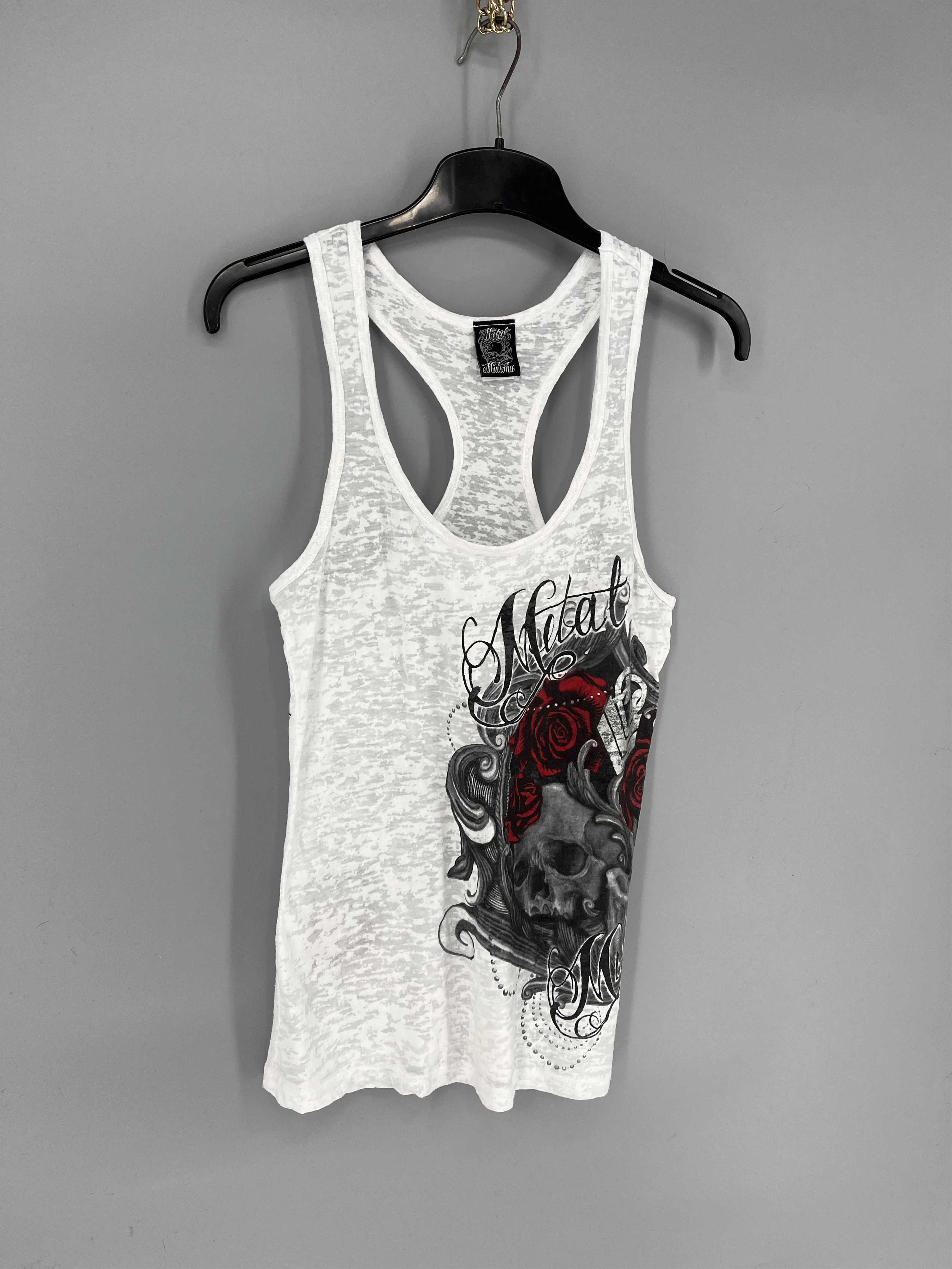 Band Tees Metal Mulisha Legends Are Made Graphic Ladies Tank Top S Size S / US 4 / IT 40 - 2 Thumbnail