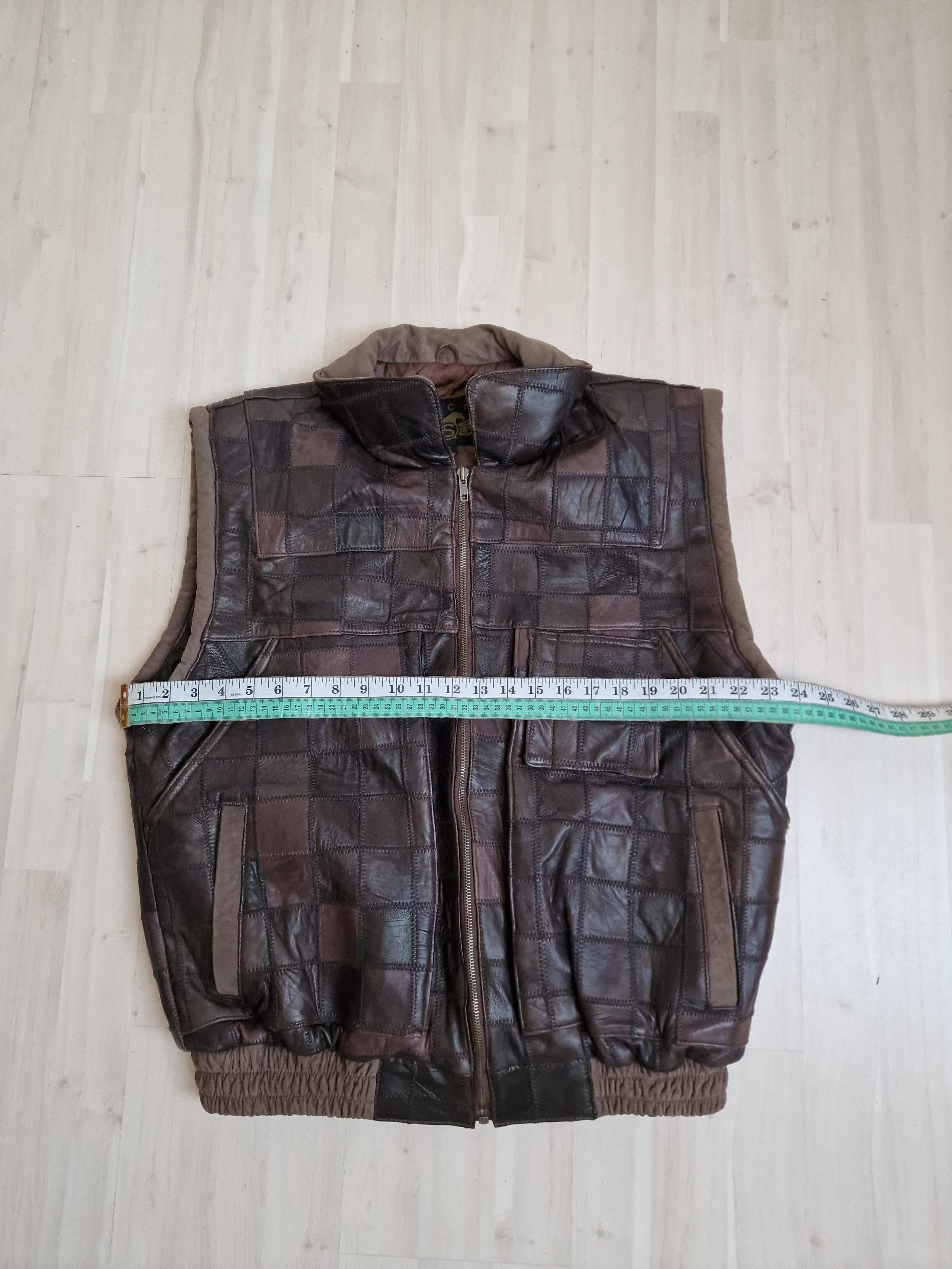 Genuine Leather × Vintage Genuine Leather Vintage Vest bomber deep front pockets Size US S / EU 44-46 / 1 - 13 Thumbnail
