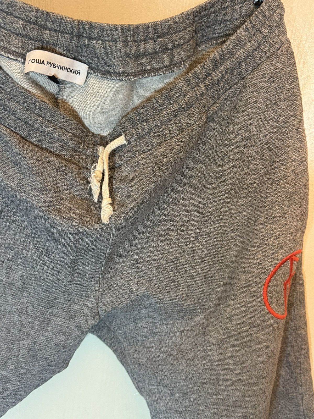Gosha Rubchinskiy Gosha Rubchinskiy Russian Revolution Cropped Sweatshorts Size US 34 / EU 50 - 2 Thumbnail