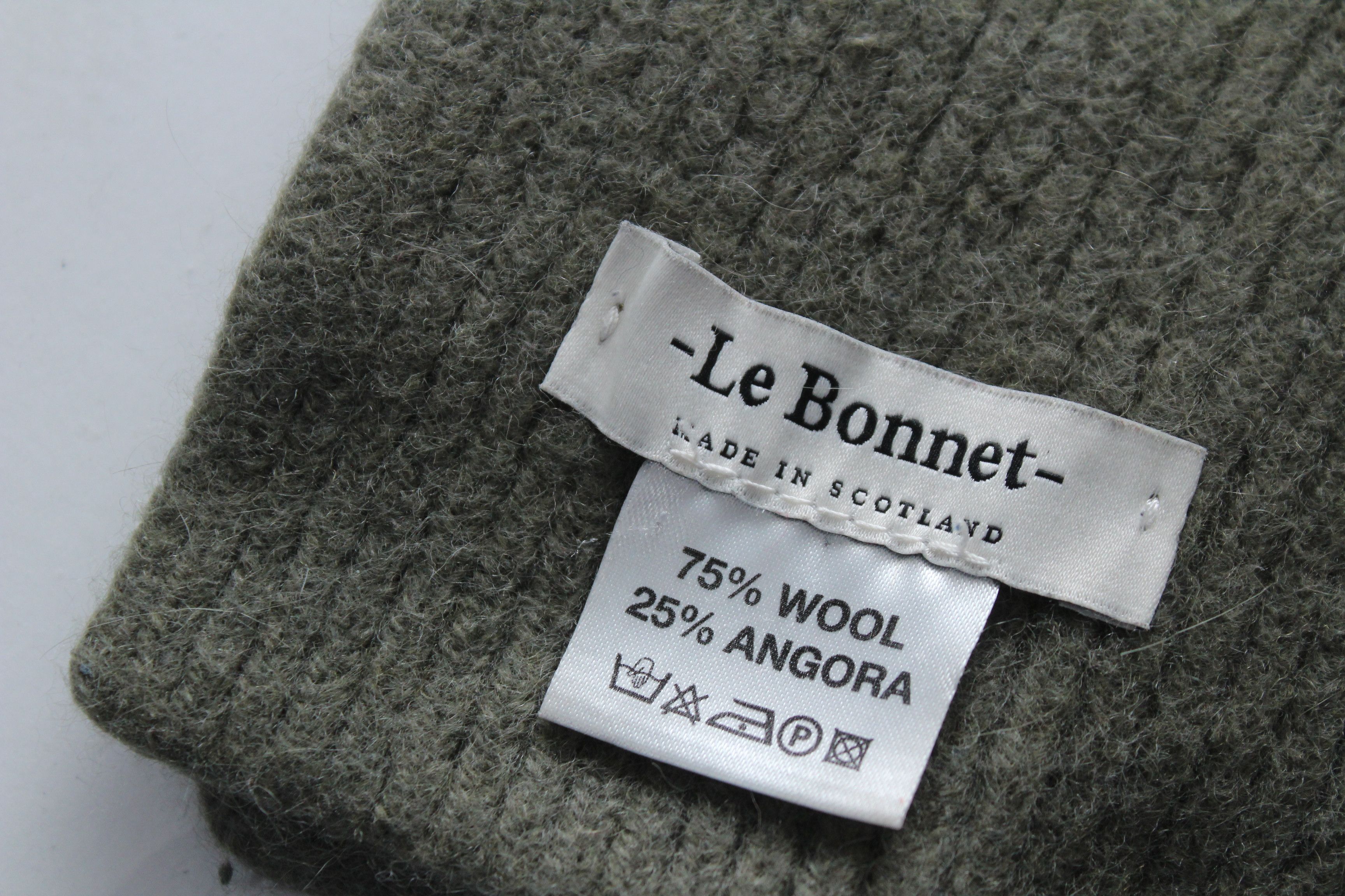 Other Le Bonnet Wool & Angora Ribbed Scarf - Made in Scotland Size ONE SIZE - 6 Thumbnail