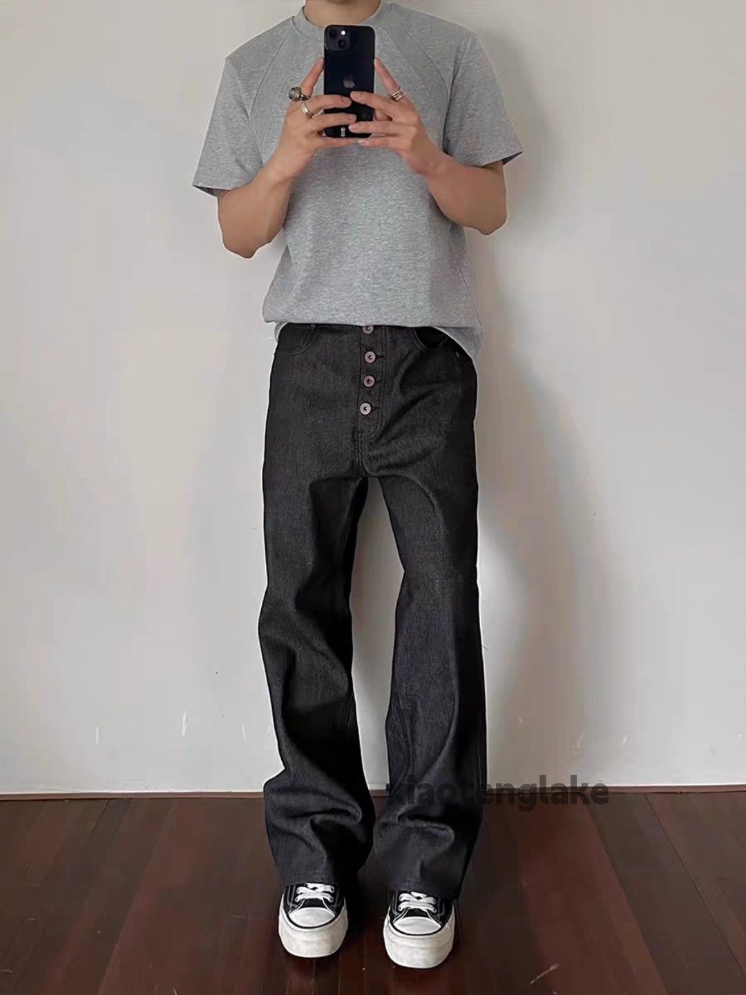 Designer Unisex outdoor utility skate punk grunge baggy jeans Size US 28 / EU 44 - 7 Thumbnail