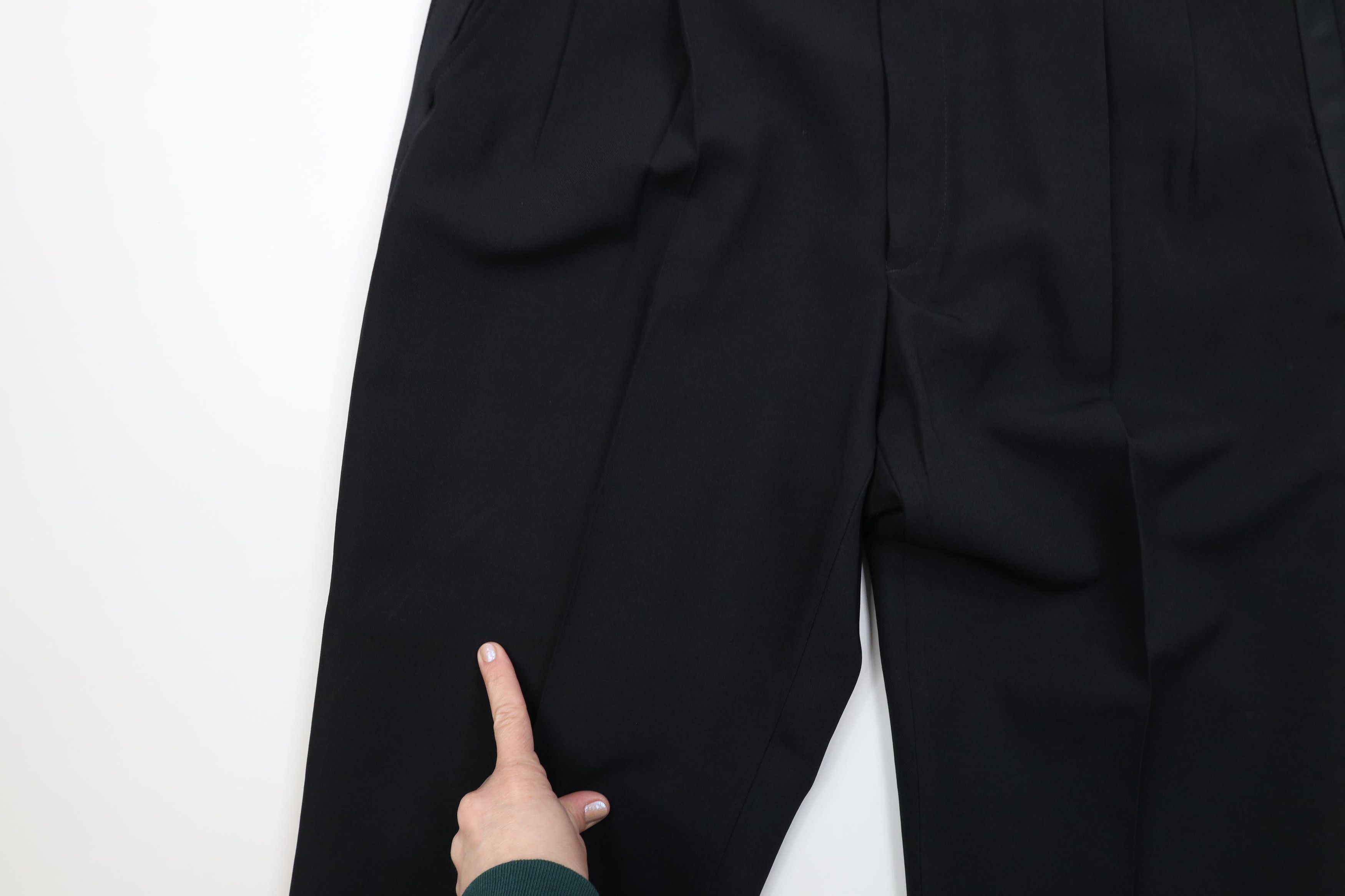 Vintage Vintage 90s Streetwear Buckle Waist Prom Tuxedo Pants Black Size US 36 / EU 52 - 7 Thumbnail