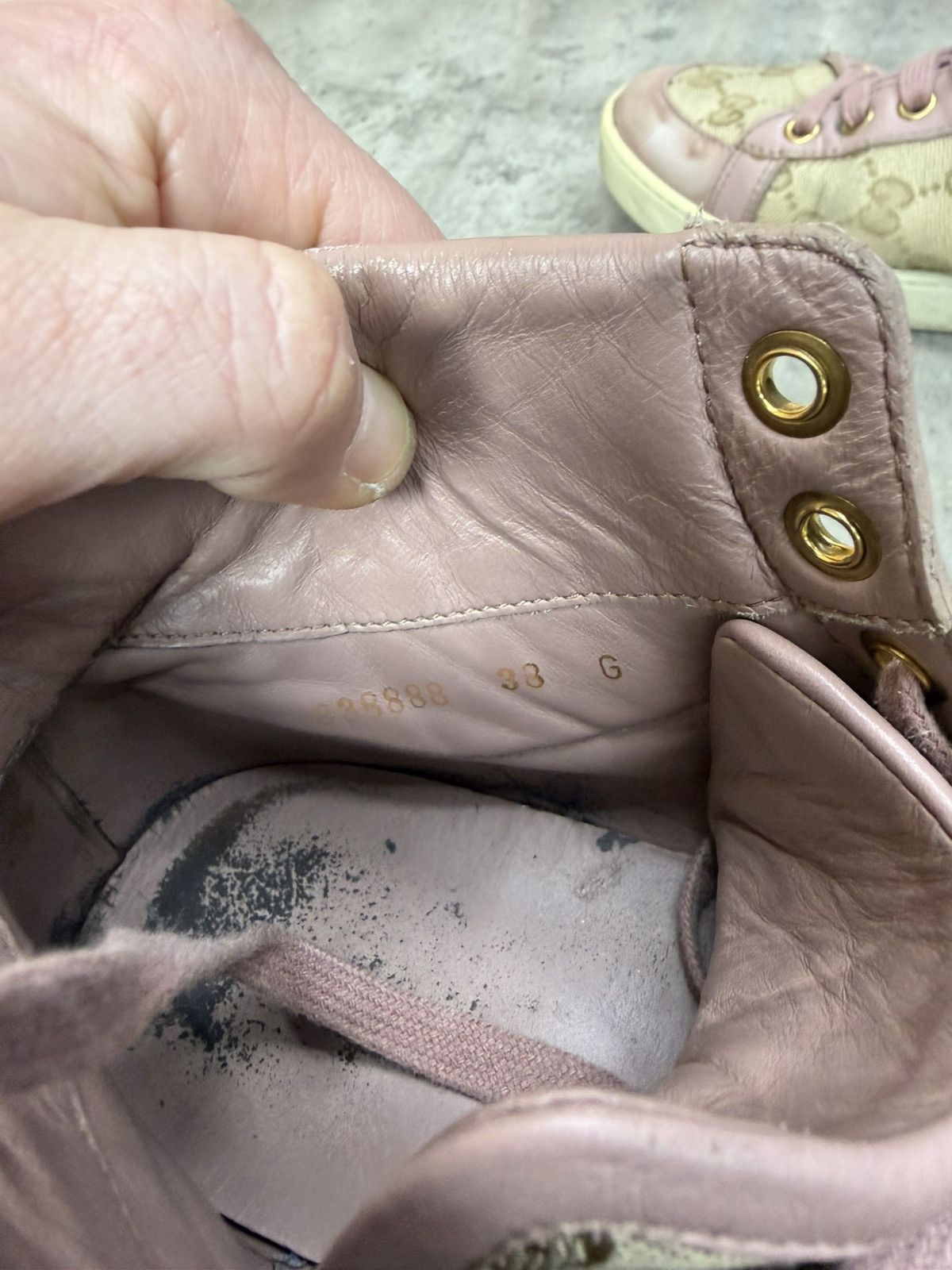 Gucci Gucci GG Monogram High Top Sneakers Pink Canvas Women Size US 8 / IT 38 - 17 Thumbnail