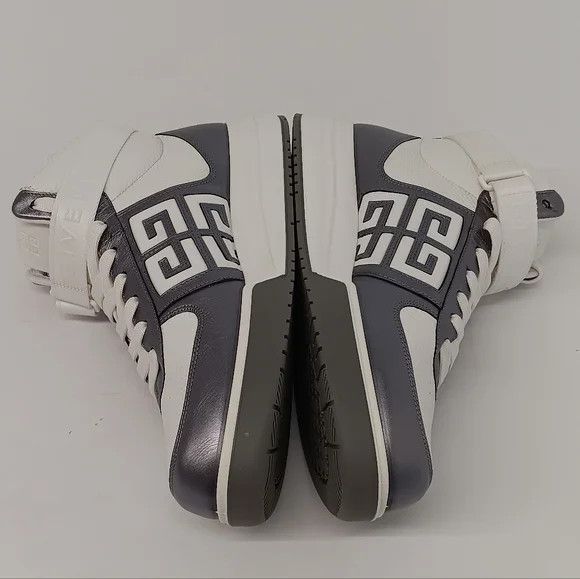 Givenchy GIVENCHY G4 Strapped White Logo High Top Sneakers- EU43/US10 Size US 10 / EU 43 - 6 Thumbnail