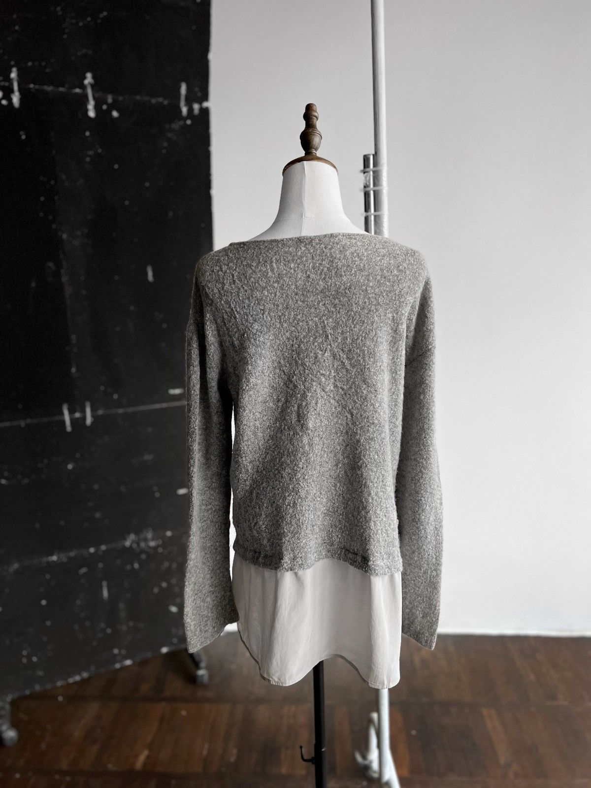 Luisa Cerano Luisa Cerano Womens Premium Gray Wool Jumper Sweater Size M / US 6-8 / IT 42-44 - 3 Thumbnail