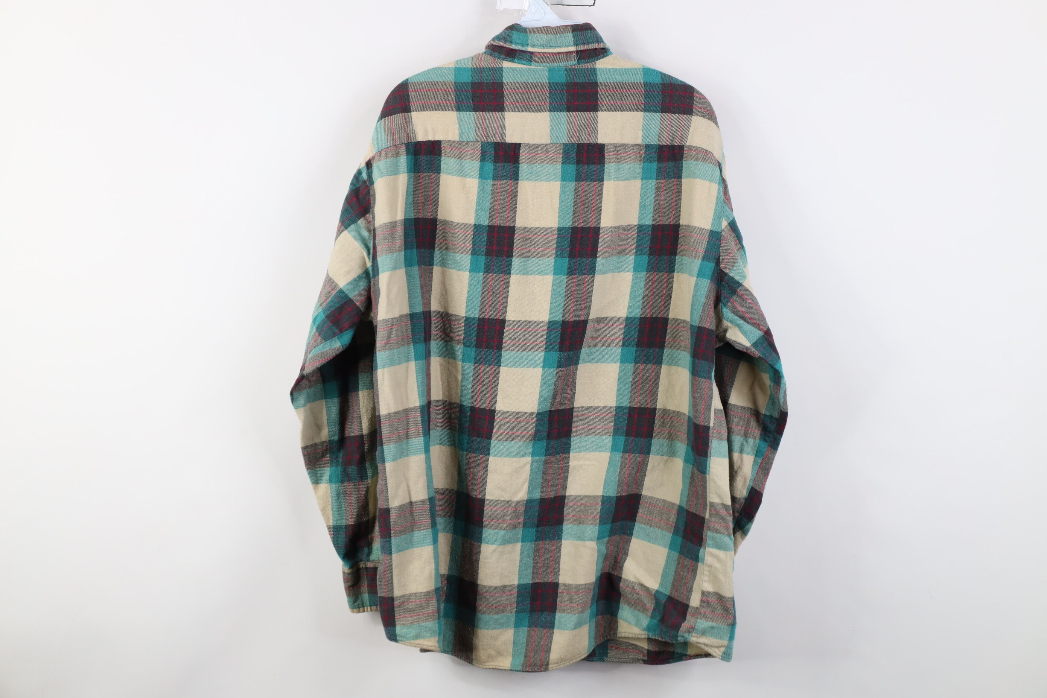 Vintage Vintage 90s Streetwear Flannel Collared Button Down Shirt Size US L / EU 52-54 / 3 - 9 Thumbnail