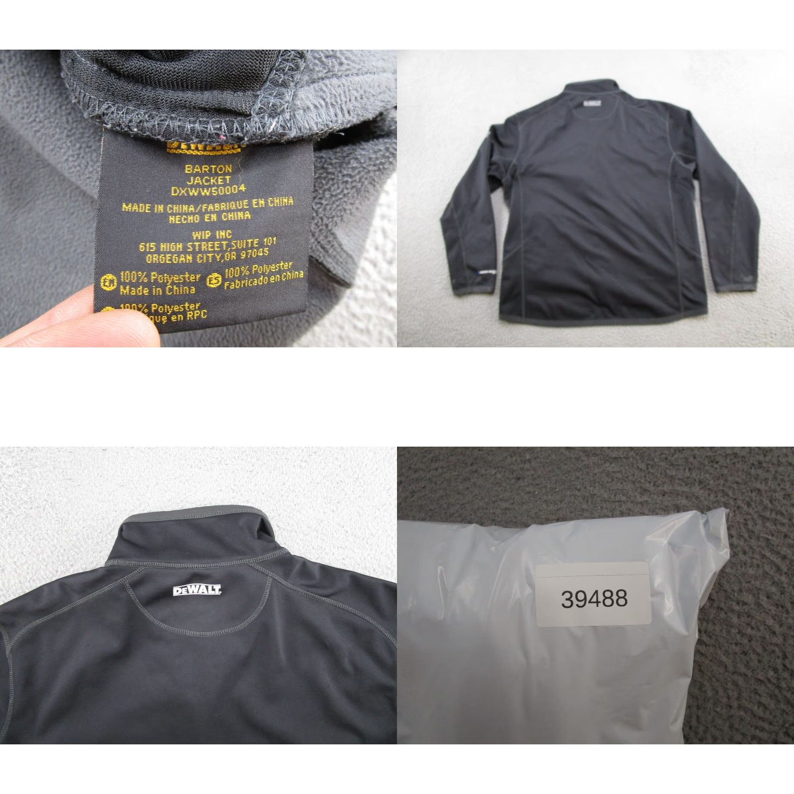 Vintage DEWALT Jacket Mens XL Black Water Resistant Breathable Softshell Jacket Size US XL / EU 56 / 4 - 9 Thumbnail