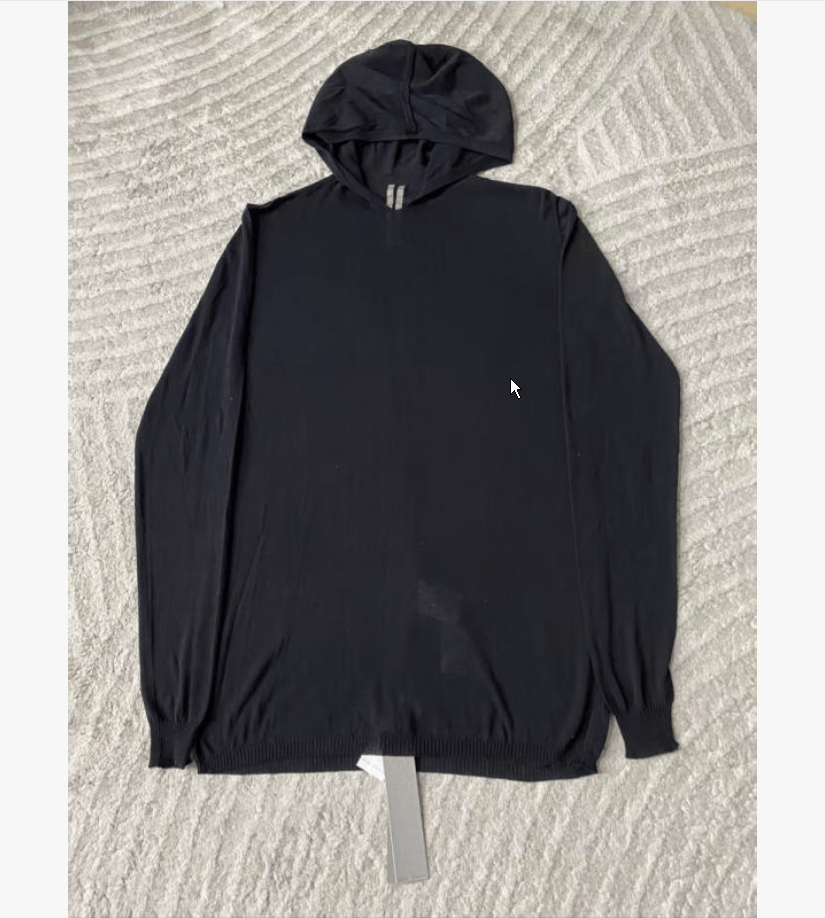 Rick Owens Rick Owens Black Hoodie Unisex L Size US L / EU 52-54 / 3 - 4 Thumbnail