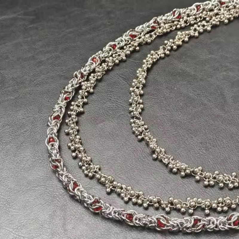 Japanese Brand Layers Round Bead Wallet Pant Chain Size ONE SIZE - 3 Thumbnail