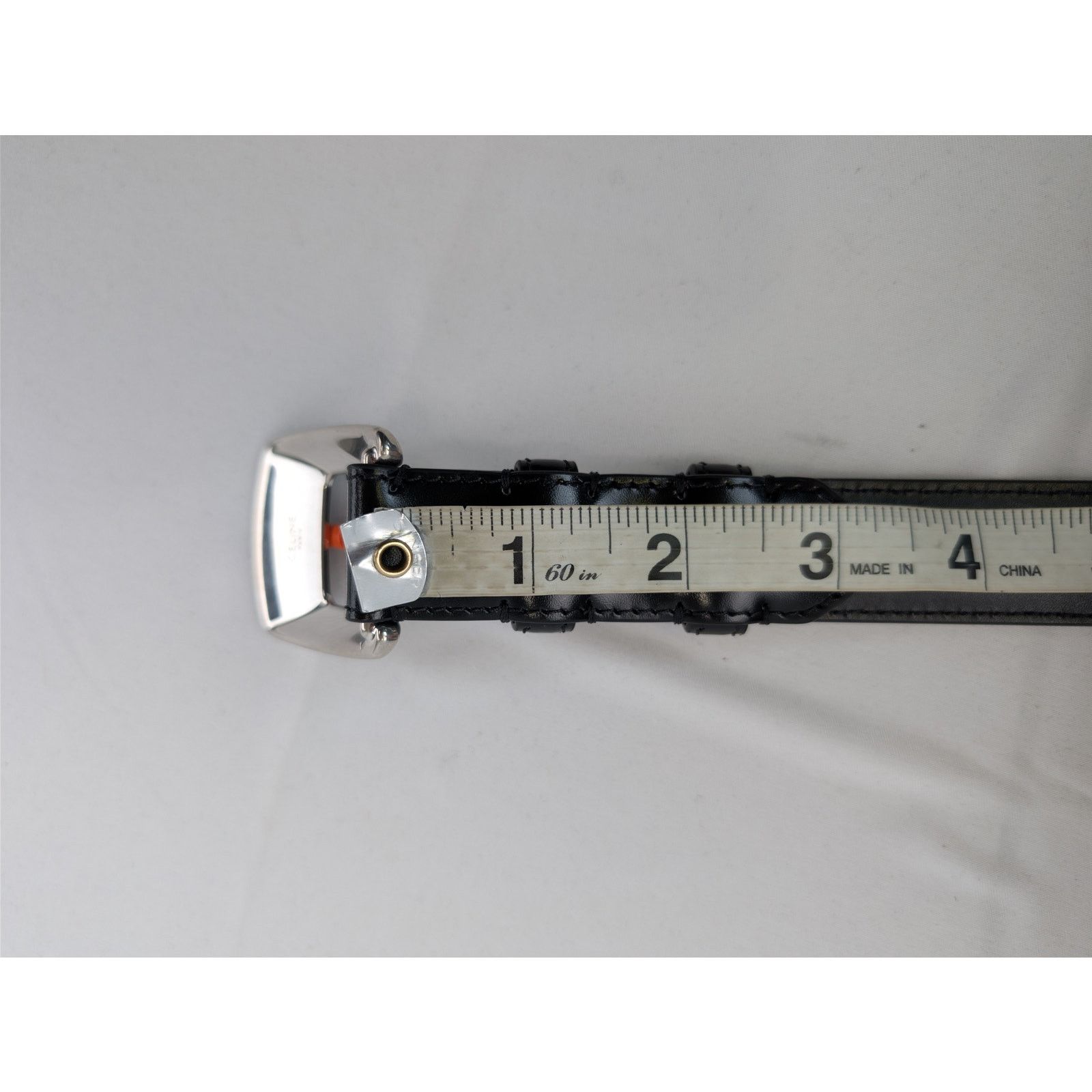 Celine o1rshd1 Size: 95cm / Men's Belt in Black Size 38 - 15 Thumbnail
