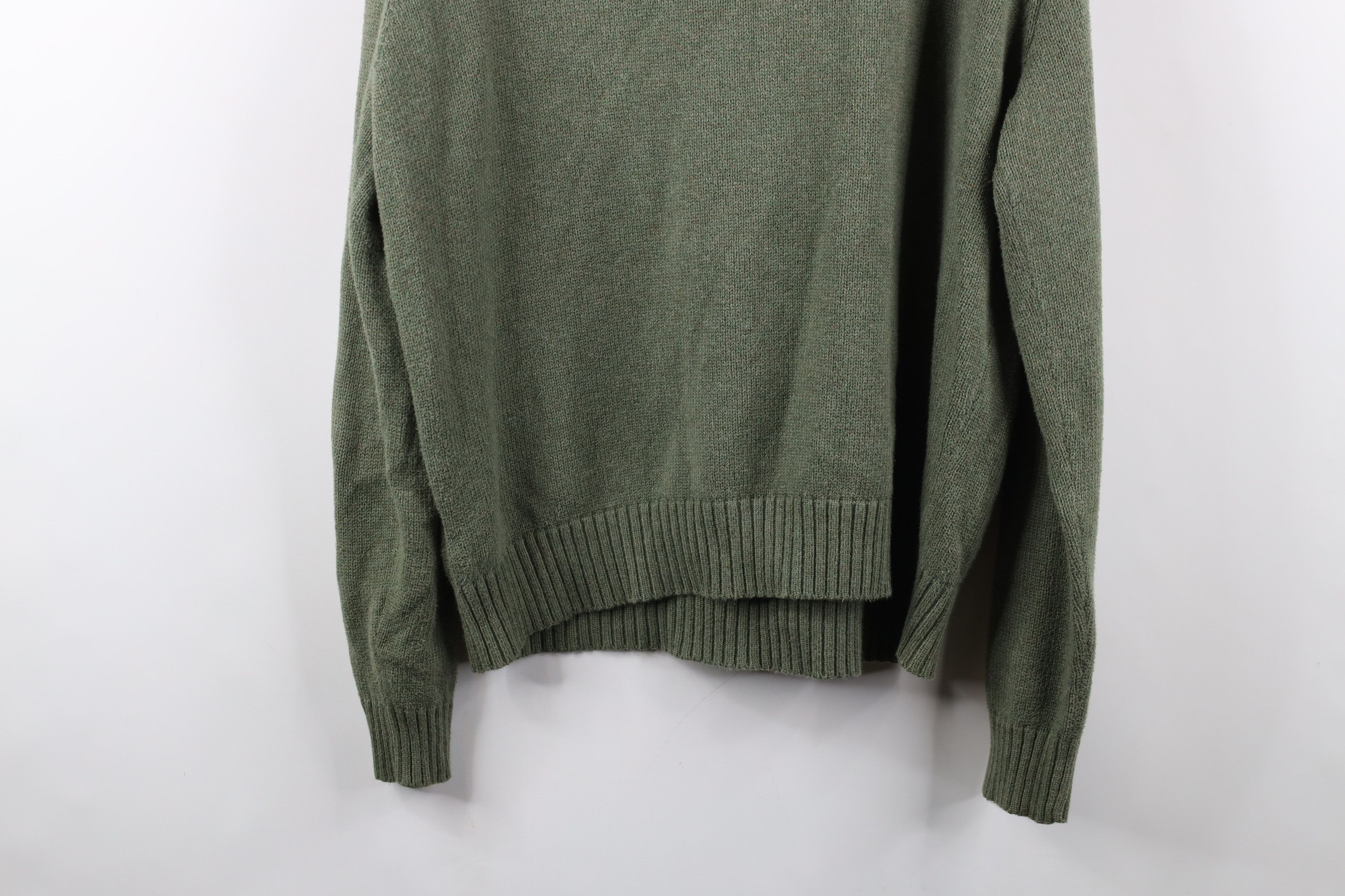 Ralph Lauren × Vintage Vintage Ralph Lauren Ribbed Knit Half Zip Pullover Sweater Size US L / EU 52-54 / 3 - 13 Thumbnail