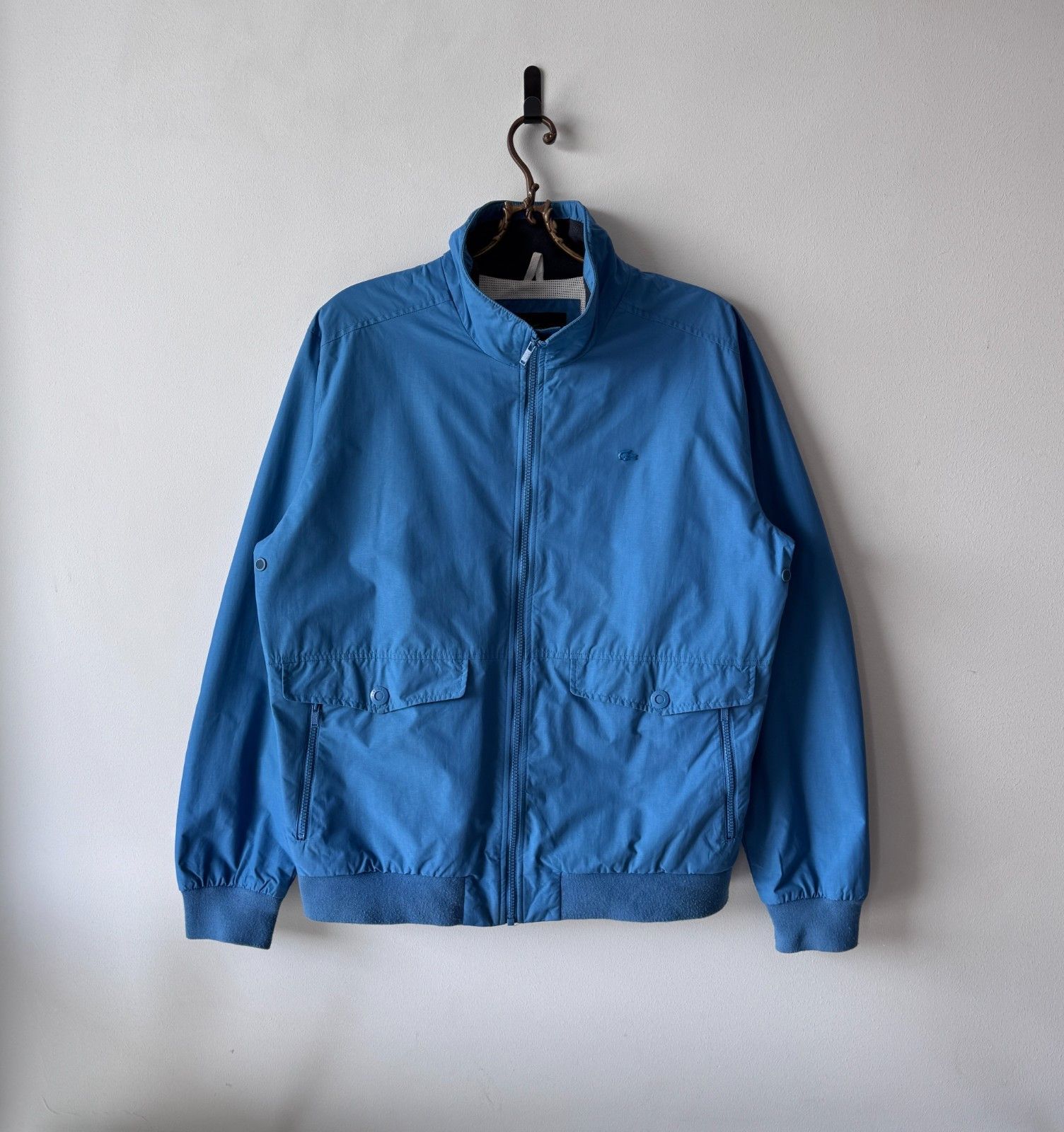 Lacoste Lacoste Vintage 00s Zip Jacket Blue Sample Metal Logo Size US L / EU 52-54 / 3 - 1 Thumbnail