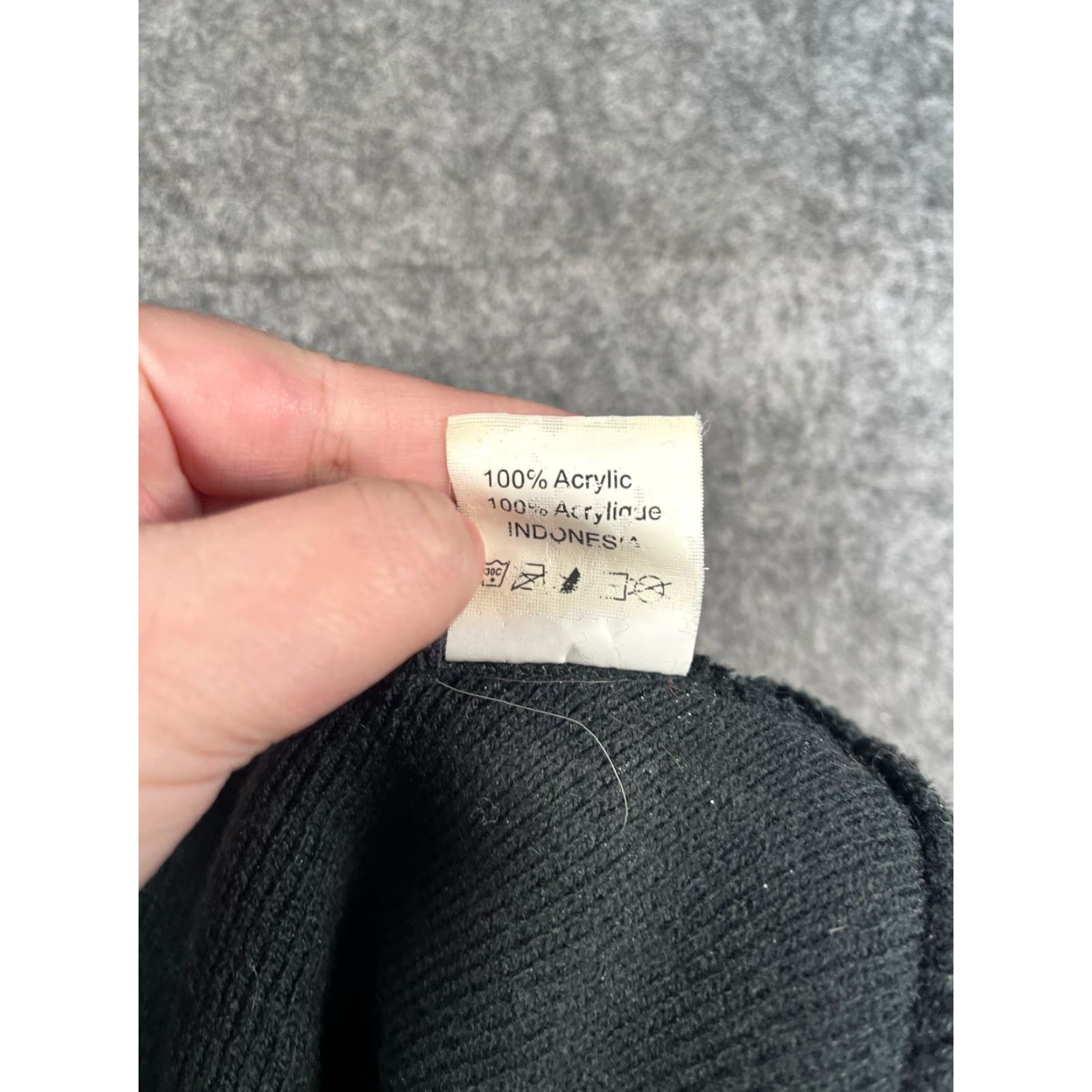 Vintage Crossland Beanie Adult One Size Black Knit Acrylic Hat/Cap, Casual, Workwear, Lightweight, Adjustable, Outdoor, Ski, Men Size ONE SIZE - 8 Thumbnail