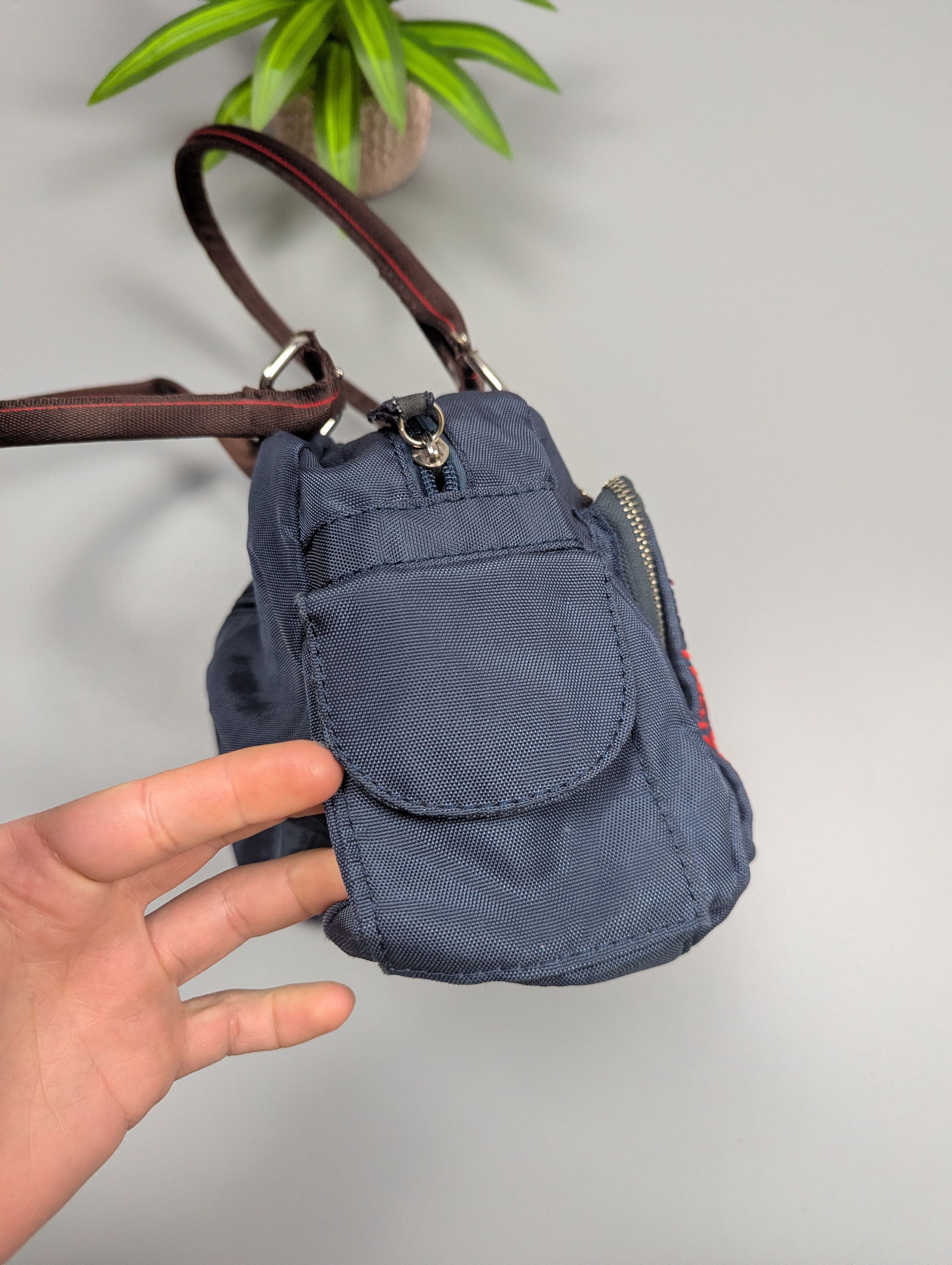 Vintage Vintage Y2K Blue Canvas Multi-Pocket Utility Bag Size ONE SIZE - 11 Thumbnail
