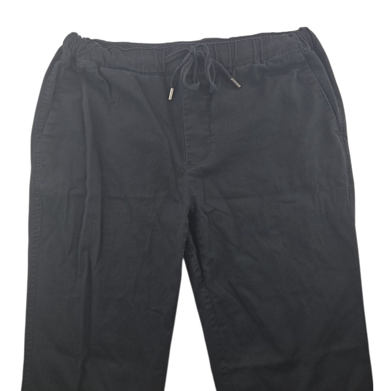 Wildfang Wildfang | Black Essential Drawstring Pants | Size Medium Size 32" / US 10 / IT 46 - 3 Thumbnail