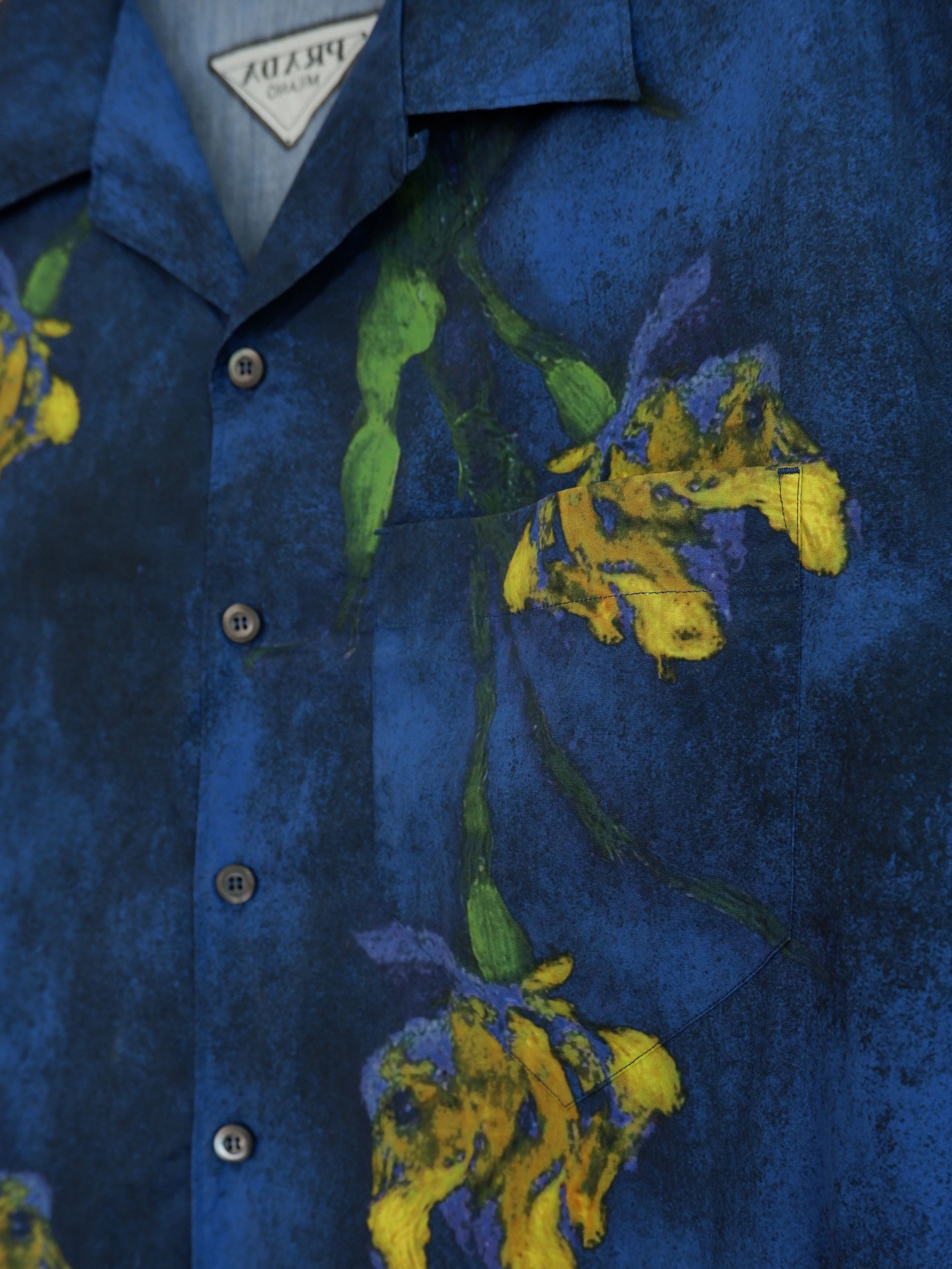 Prada Last drop! Prada hand-painted effect printed shirt SS23 Size US XL / EU 56 / 4 - 3 Thumbnail