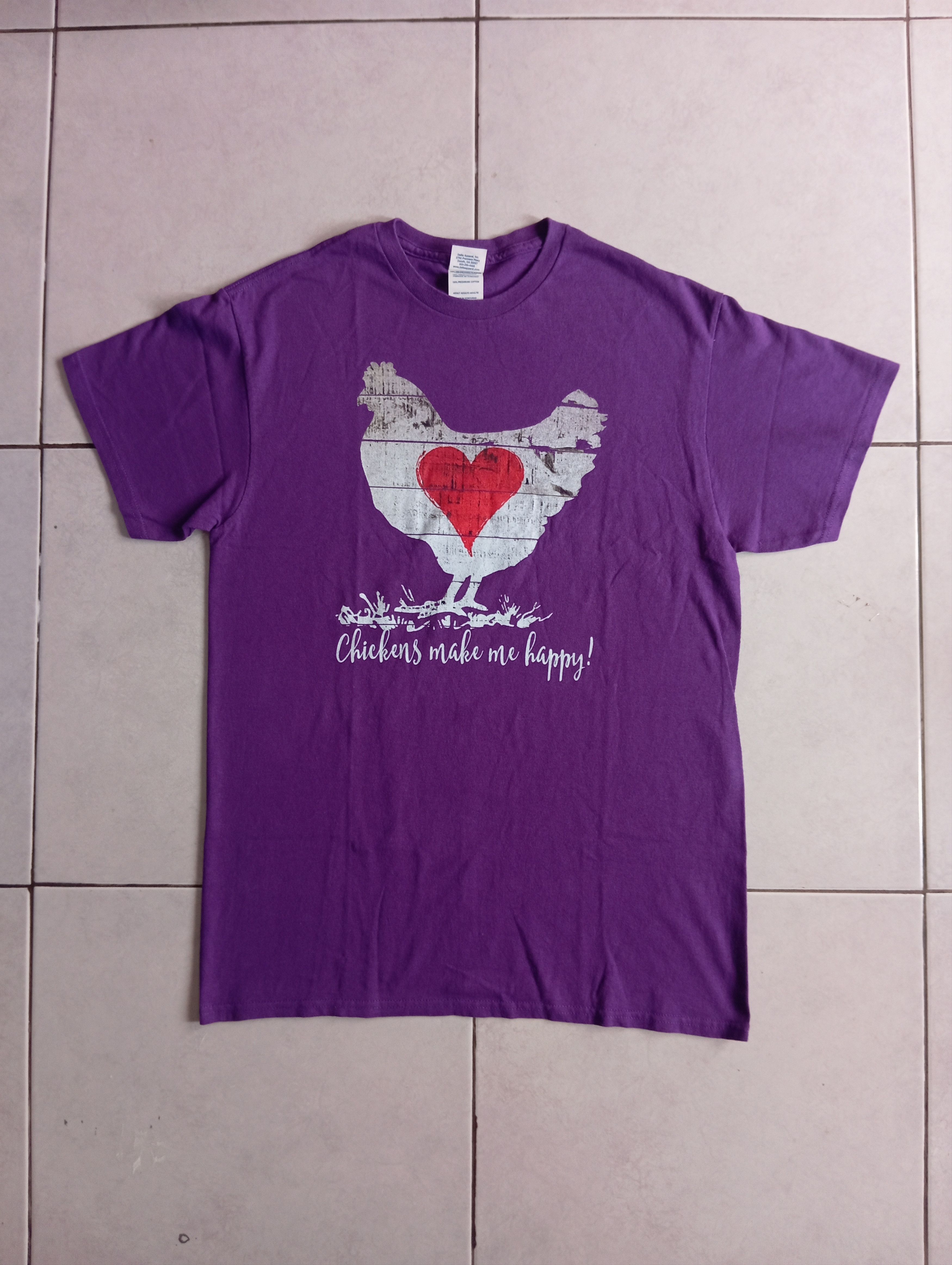 Delta Tshirt Chickens Make Me Happy DELTA PROWEIGHT Size US M / EU 48-50 / 2 - 1 Thumbnail