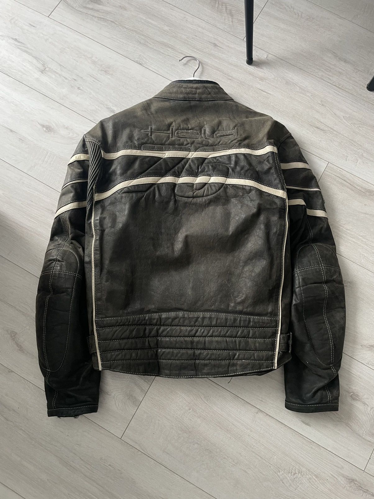 Vintage Vintage Held 77 Motor Biker 90’s Leather Brown Jacket RARE Size US M / EU 48-50 / 2 - 2 Thumbnail