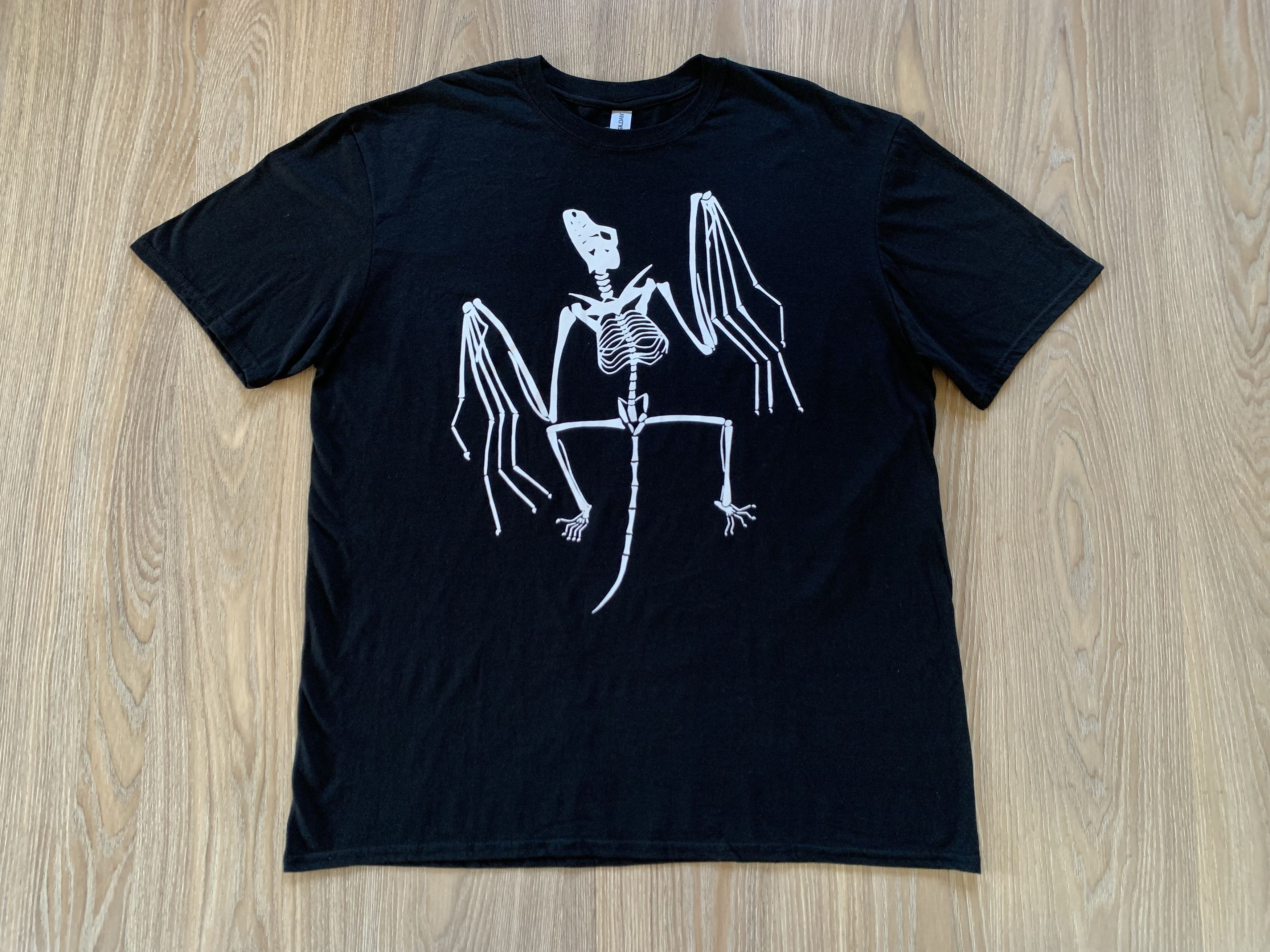 Gildan × Other Vintage Ghotic Archaeopteryx Black T Shirt Size US XL / EU 56 / 4 - 2 Thumbnail